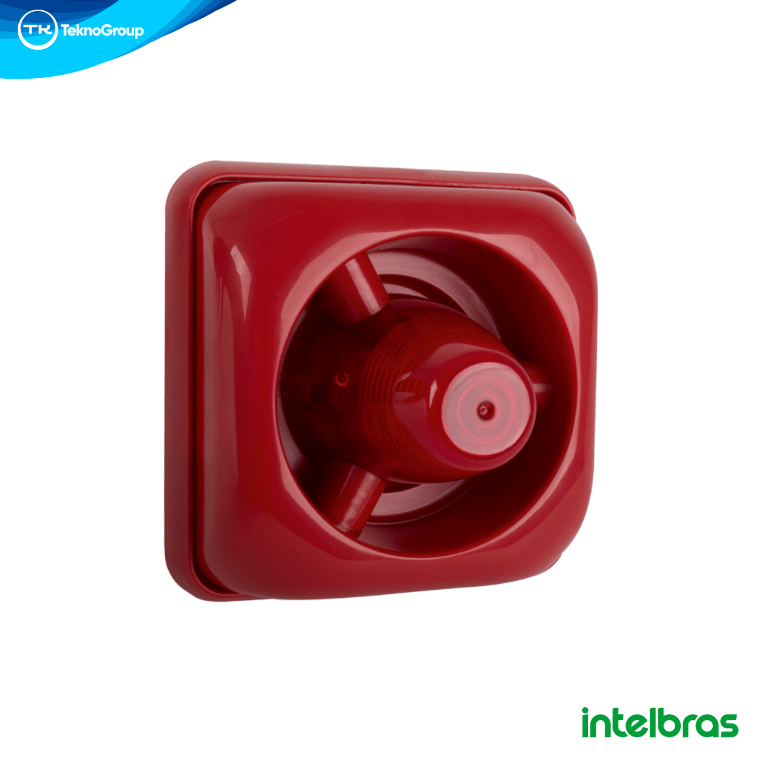 Sirena Audiovisual Convencional Intelbras - Instalación a 2 Hilos, Bitensión 12V/24V, Señalización LED y Bajo Consumo de Corriente