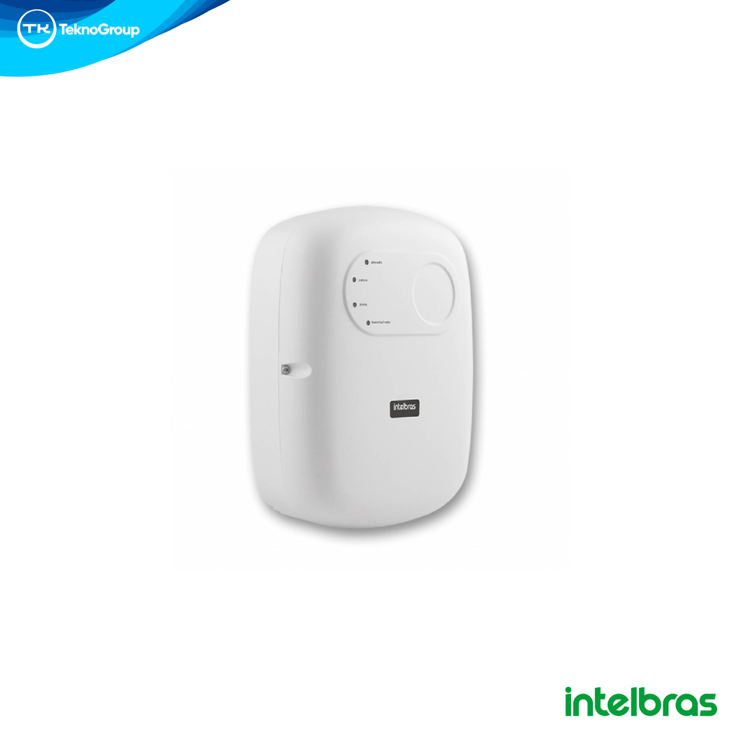 Detector de Vibración Digital 12V Intelbras para Muros y Cajas Fuertes - Sensor de Impacto Piezoeléctrico, Ajuste de Sensibilidad y Tamper