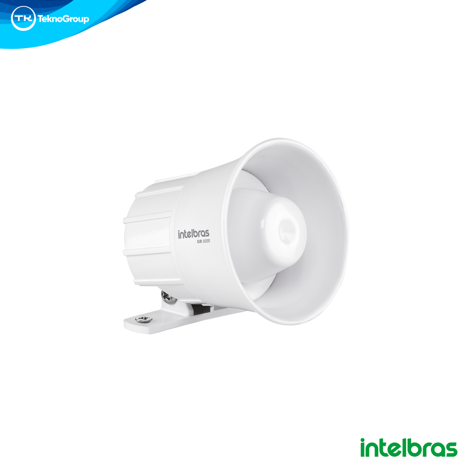 Sirena Cableada para Alarma Interior Intelbras - Potencia Sonora 105dB, Alimentación 12V, Consumo Eficiente de 200mA y Soporte Articulado