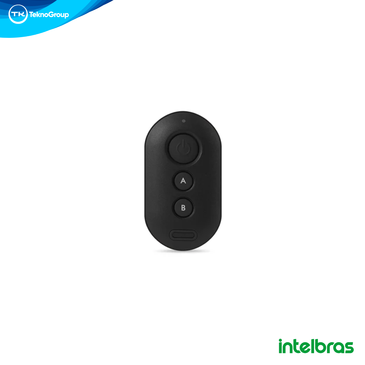 Control Remoto Inalámbrico Intelbras 433.92MHz 3 Botones - Modulación OOK y FSK, Antibloqueo de Teclas, Indicador de Batería Baja y Llavero
