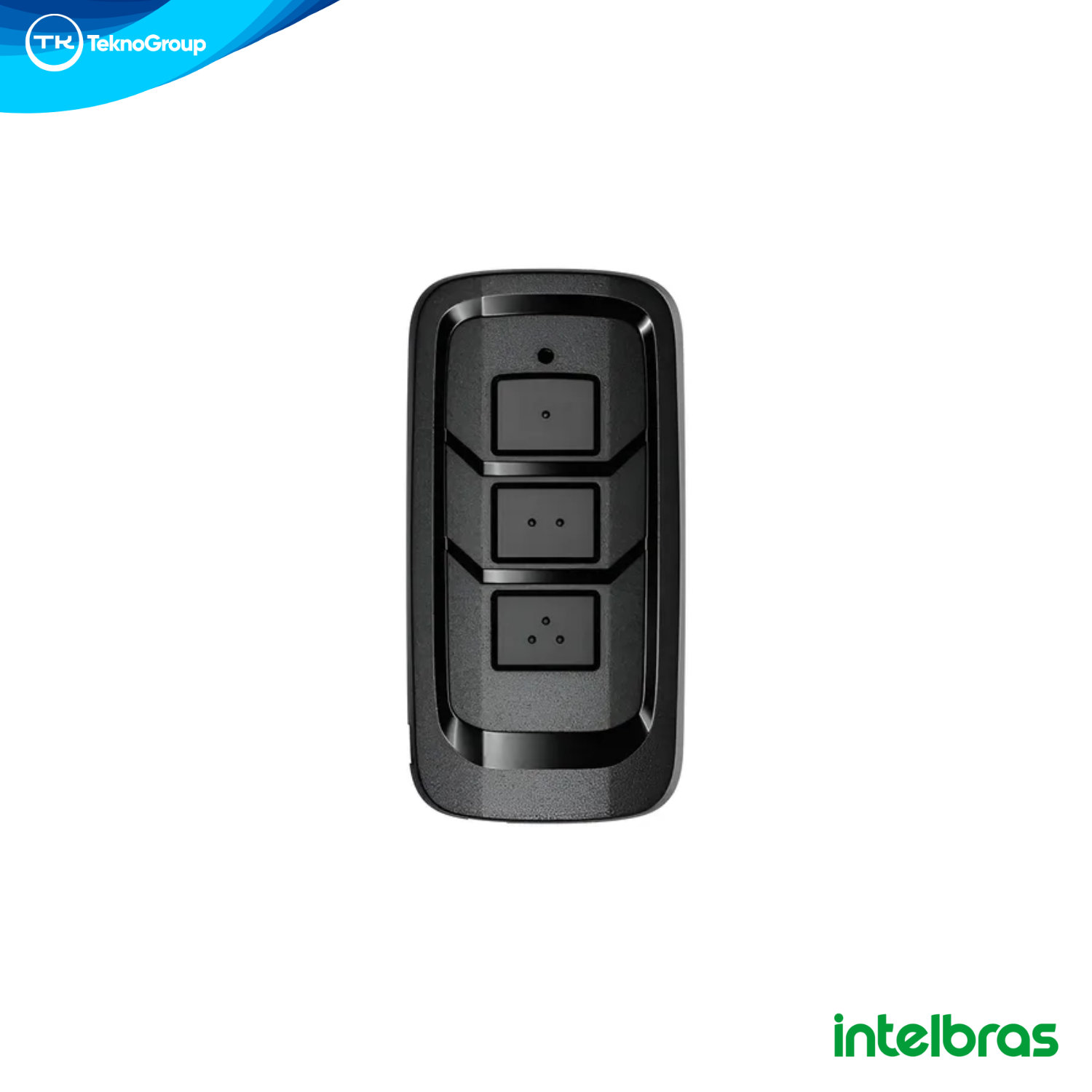 Control Remoto Inalámbrico Intelbras 433.92MHz 3 Botones - Modulación OOK y FSK, Protección Anti Activación Accidental y Diseño Robusto