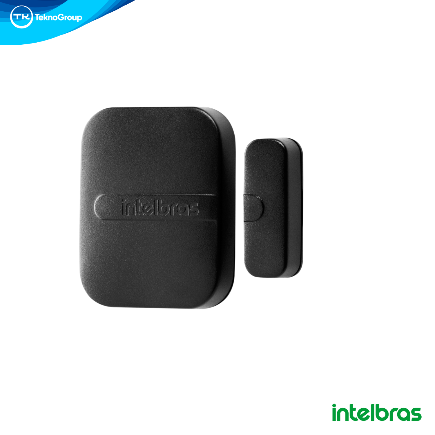 Sensor Magnético Inalámbrico de Apertura Intelbras 433MHz Color Negro - Modulación OOK/FSK, LED Indicador y Aviso de Batería Baja