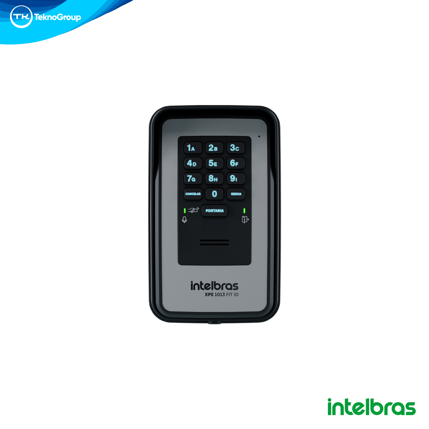 Portero Eléctrico con Lector RFID Intelbras - Llamada Directa a Portería, 1 Salida de Relé, Entrada Auxiliar y Alimentación 12V