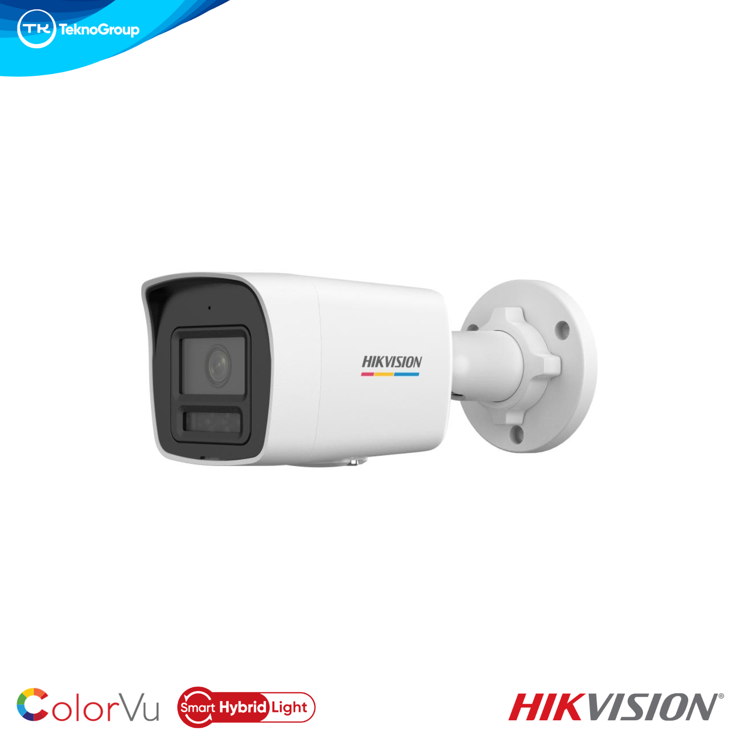 Cámara IP Bullet 4MP Hikvision DS-2CD1047G2H-LIUF 2.8mm - ColorVu Smart Hybrid Light 30m, Micrófono, PoE, MicroSD 512GB, IP67