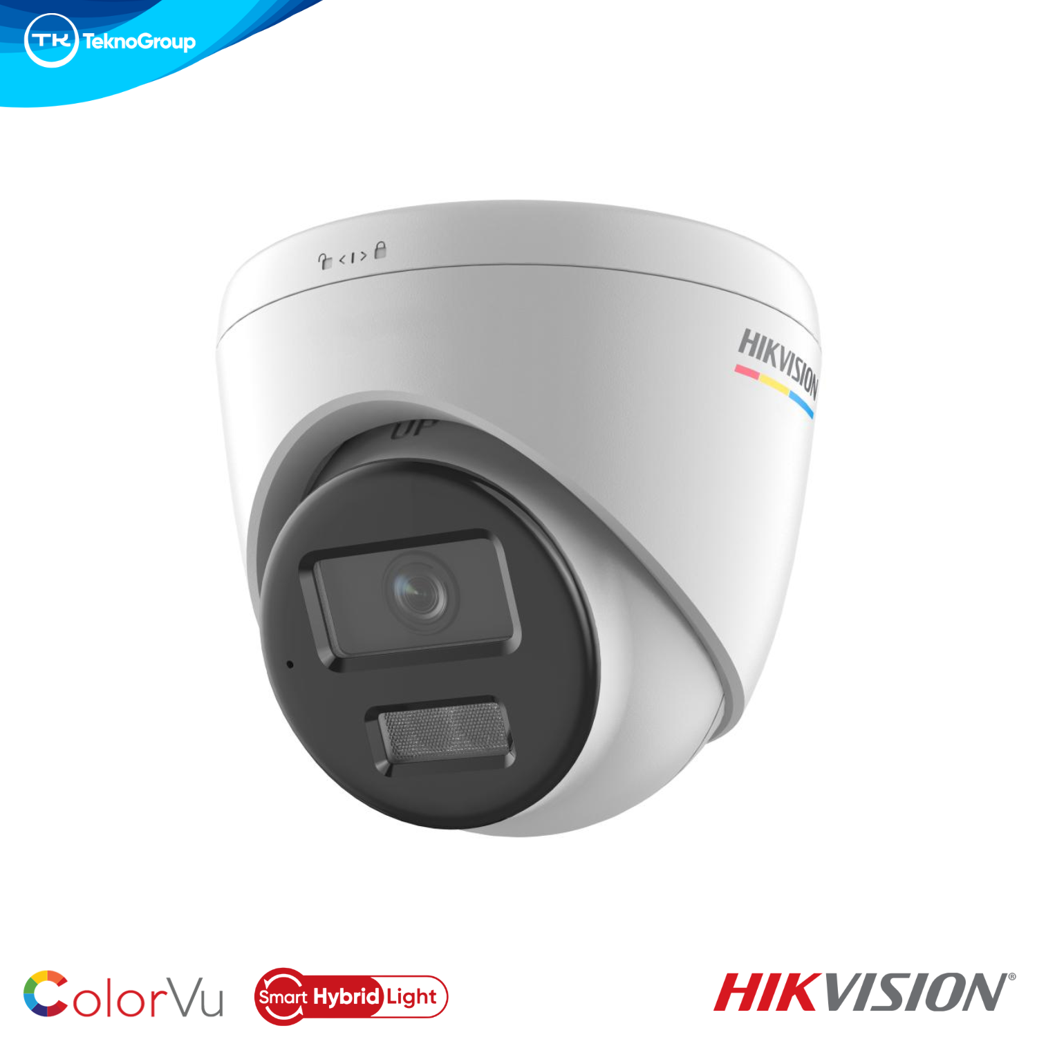 Cámara IP Domo 2MP Hikvision DS-2CD1327G3-LIU 2.8mm - ColorVu Smart Hybrid Light 30m, Micrófono, PoE, IP67