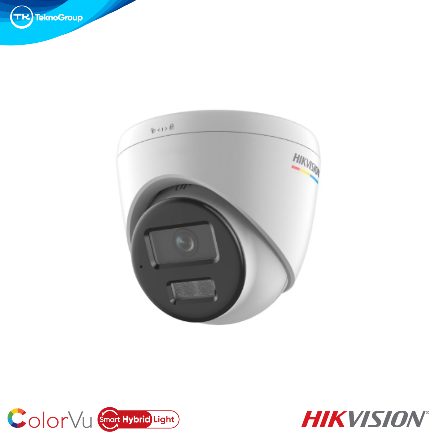 Cámara IP Domo 4MP Hikvision DS-2CD1347G2H-LIUF 2.8mm - ColorVu Smart Hybrid Light 30m, Micrófono, PoE, MicroSD 512GB, IP67