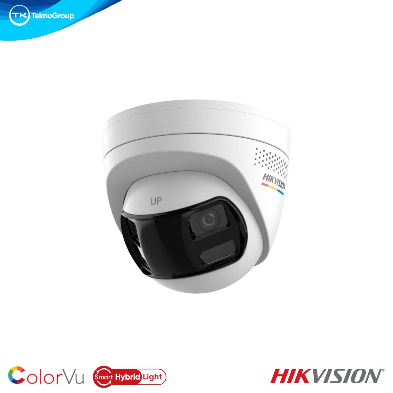 Cámara IP Domo 6MP Hikvision DS-2CD1367G2HP-LIUF/SL 2.8mm - ColorVu Smart Hybrid Light 30m, Disuasión Activa, Audio 2 Vías, MicroSD 512GB, IP67
