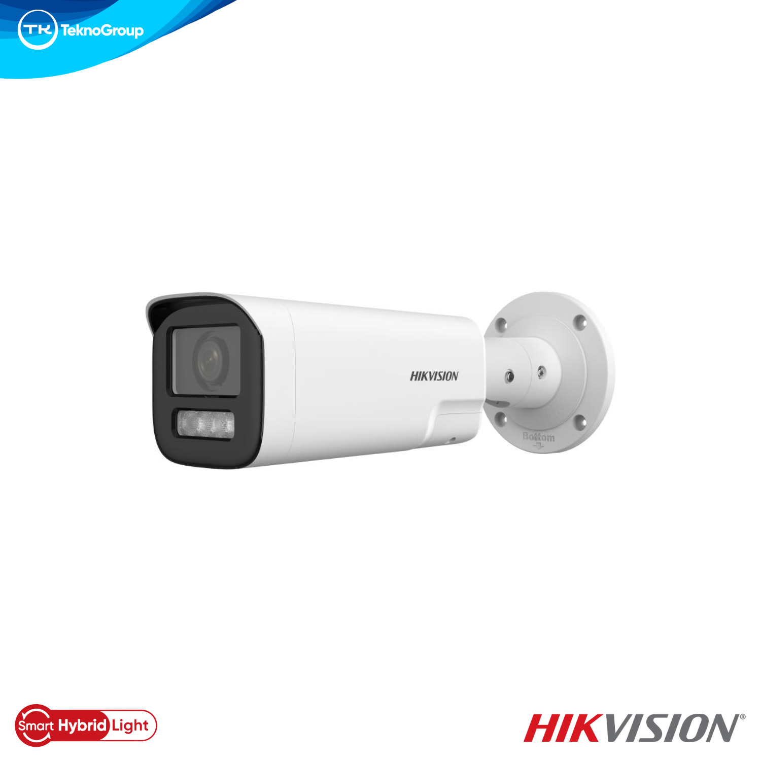 Cámara IP Bullet 4MP Hikvision DS-2CD1643G2-LIZSU/SL 2.8-12mm Motorizada - Smart Hybrid Light 50m, Disuasión Activa, Audio 2 Vías, PoE, MicroSD 512GB, IP67