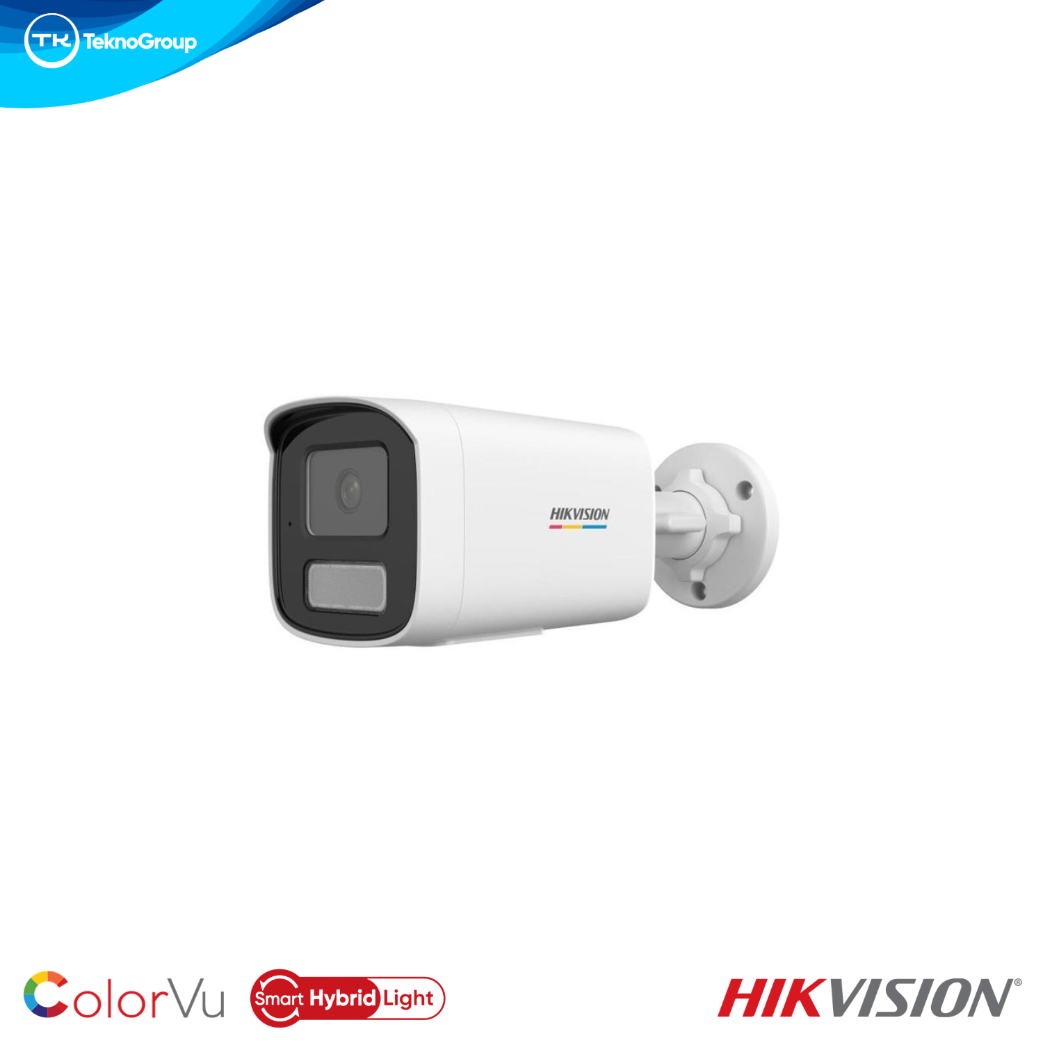 Cámara IP Bullet 4MP Hikvision DS-2CD1T47G2H-LIUF 2.8mm - ColorVu Smart Hybrid Light 50m, Micrófono, PoE, MicroSD 512GB, IP67