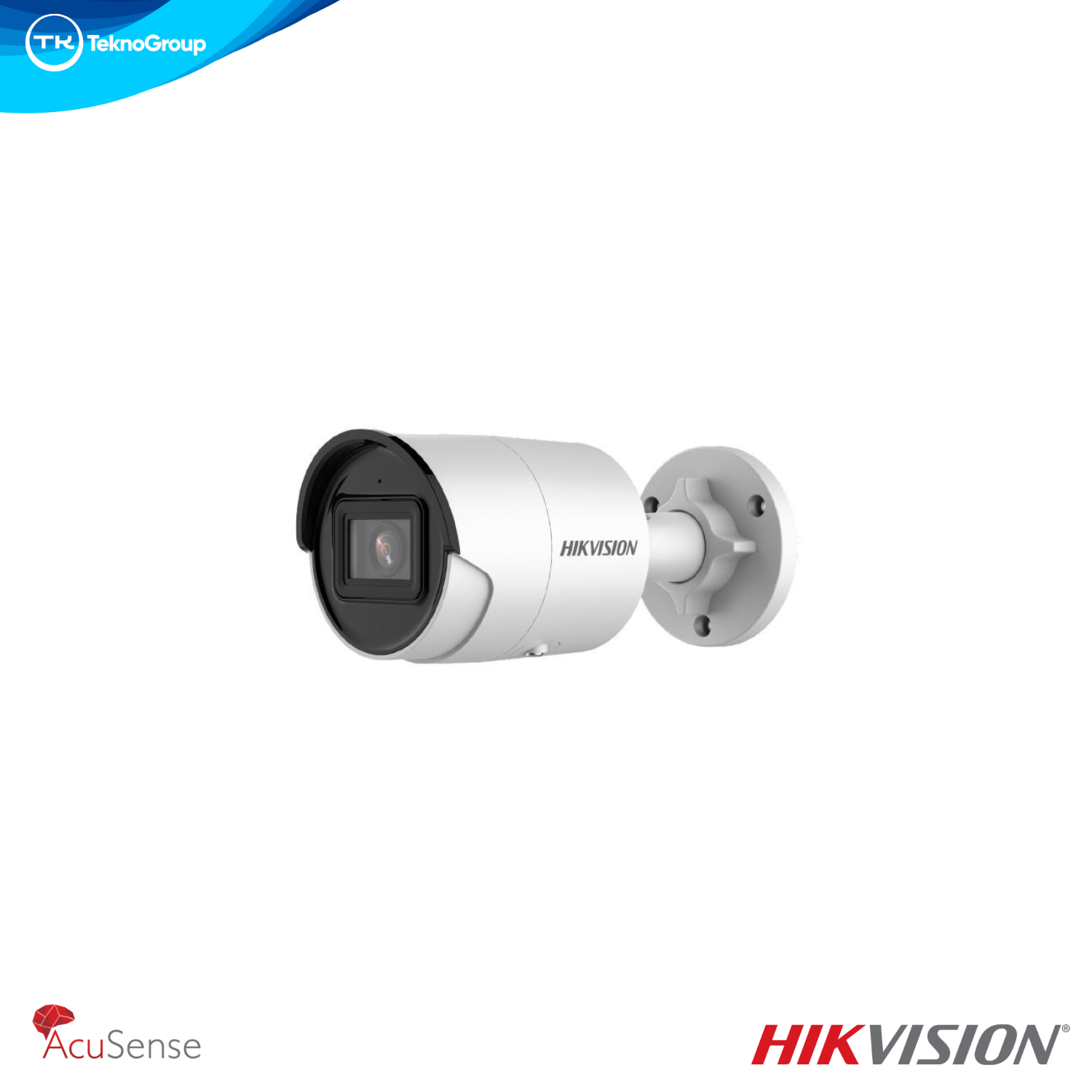 Cámara IP Bullet 4MP Hikvision DS-2CD2043G2-I 2.8mm - AcuSense IA, AcuSeek, IR 40m, WDR 120dB, PoE, MicroSD 512GB, Metálica IP67