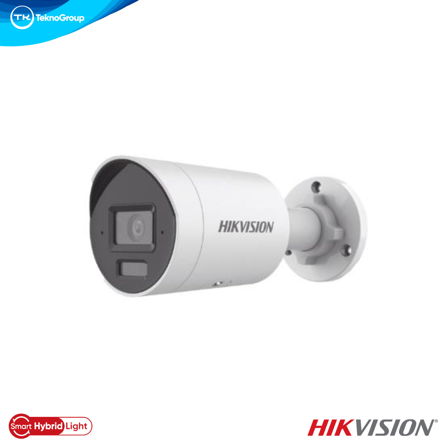 Cámara IP Bullet 4MP Hikvision DS-2CD2043G2-LI2U 2.8mm - Smart Hybrid Light 40m, Doble Micrófono, AcuSense, PoE, MicroSD 512GB, IP67