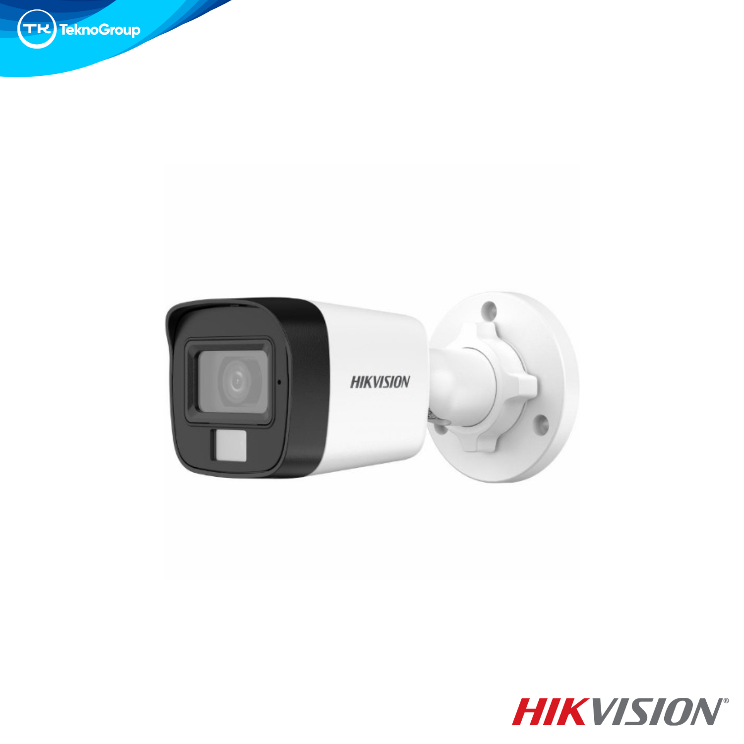 Cámara Mini Bullet HD-TVI 5MP Smart Hybrid Light Hikvision DS-2CE16K0T-EXLPF 2.8mm - IR/Luz Blanca 20m, IP67
