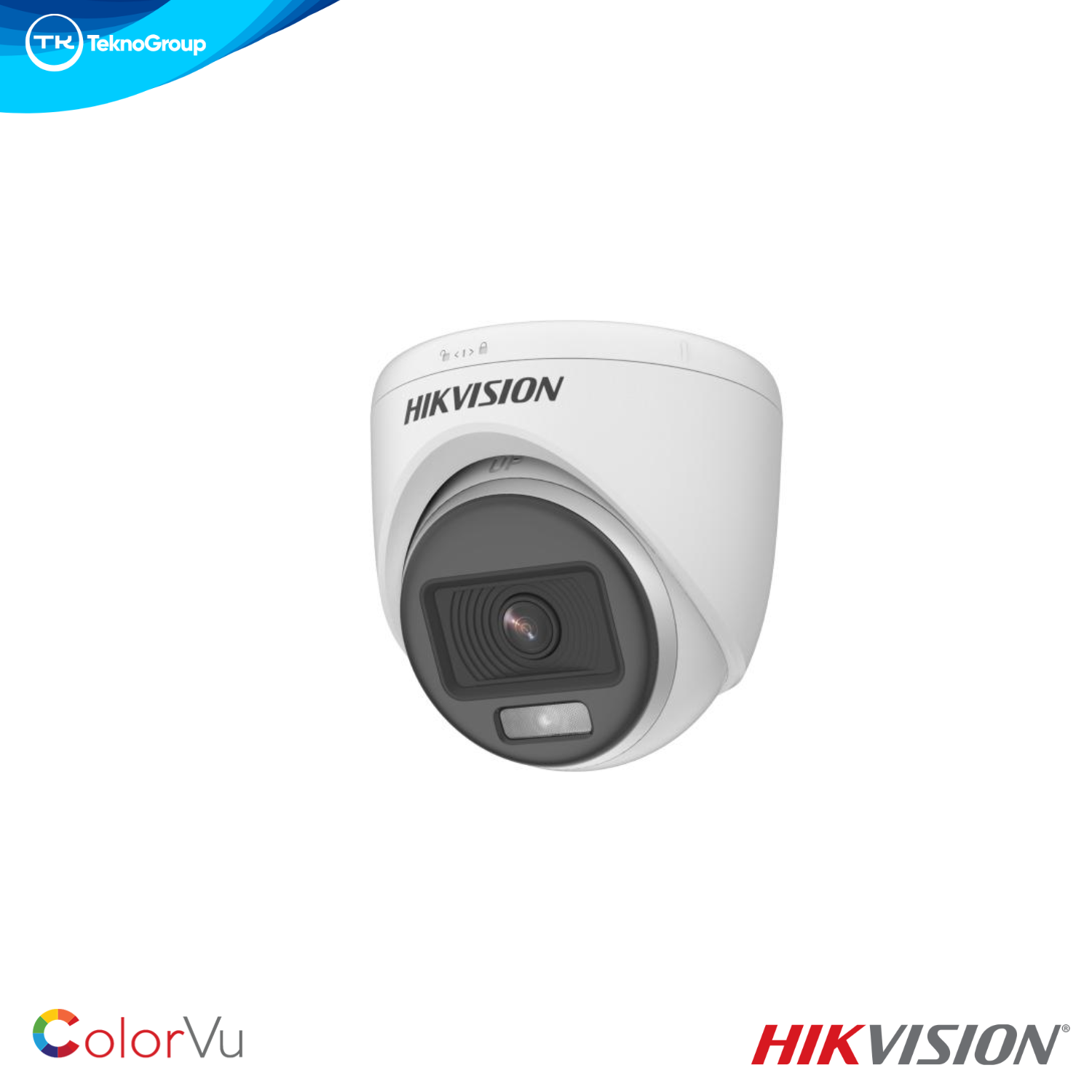 Cámara Domo 2MP Hikvision DS-2CE70DF0T-PF 2.8mm - ColorVu 20m, Color 24/7, 4 en 1 TVI/AHD/CVI/CVBS, Plástica