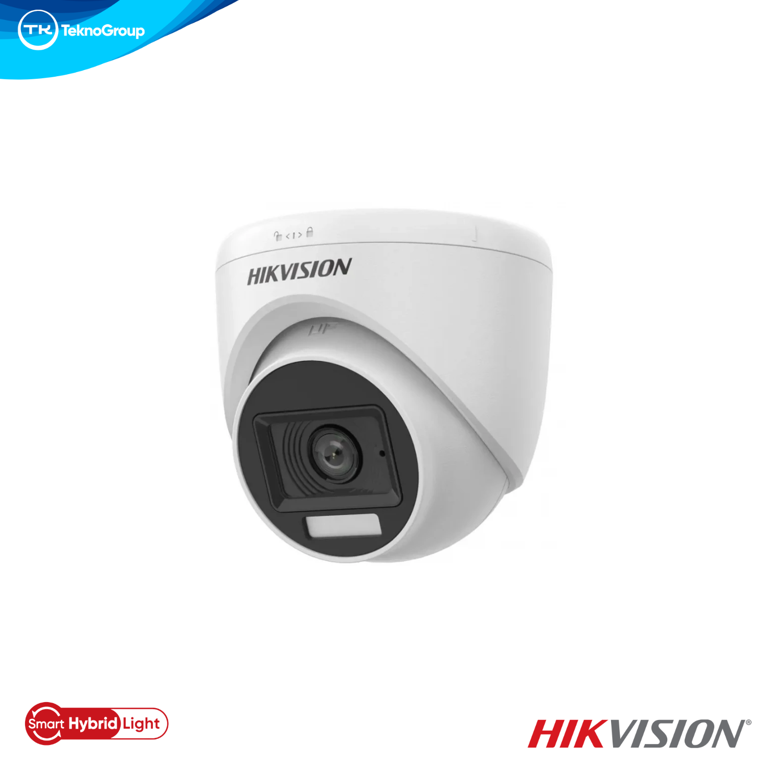 Cámara Domo 2MP Hikvision DS-2CE76D0T-LPFS 2.8mm - Smart Hybrid Light 20m, Audio Coaxial, 4 en 1, IP67