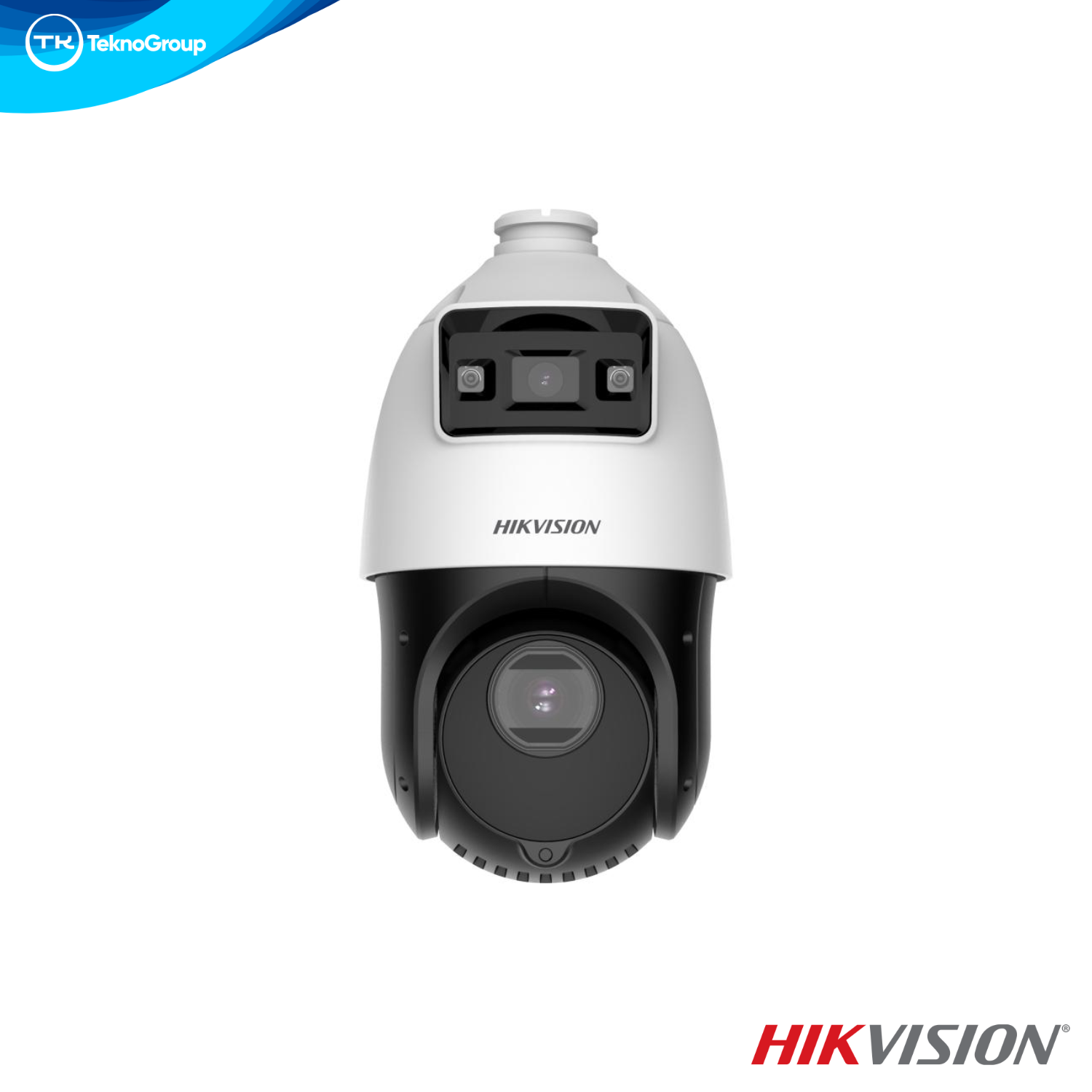 Cámara IP Domo PTZ Dual 4MP Hikvision DS-2SE4C425MWG-E(14F0) 4.8-120mm - Zoom 25x, IR 100m, Audio 2 Vías, PoE, MicroSD 256GB, IP66