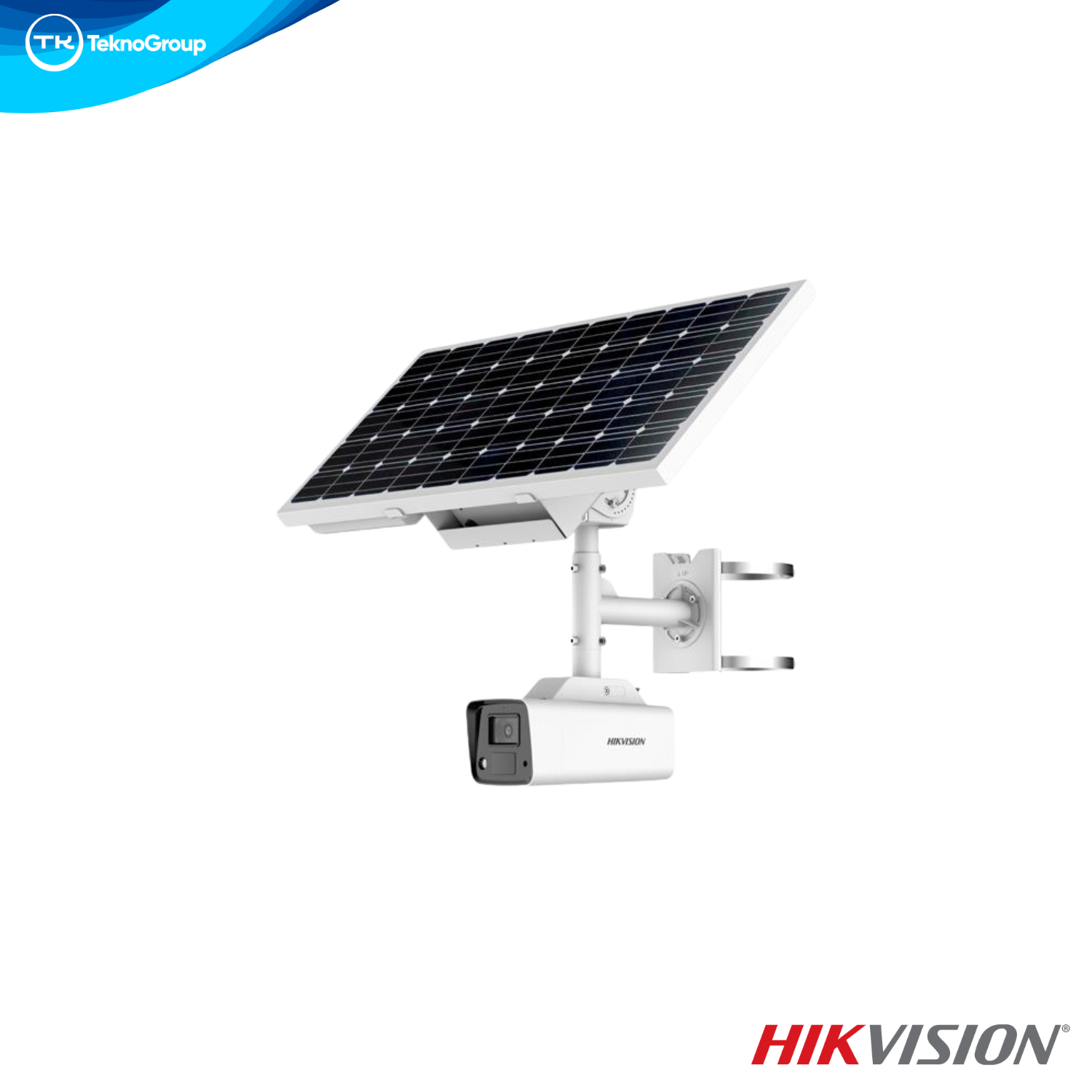 Cámara 4G Solar 4MP Hikvision DS-2XS2T47G1-LDH ColorVu 4mm - Panel Solar 40W, Batería, Color 24/7, Audio 2 Vías, IP67