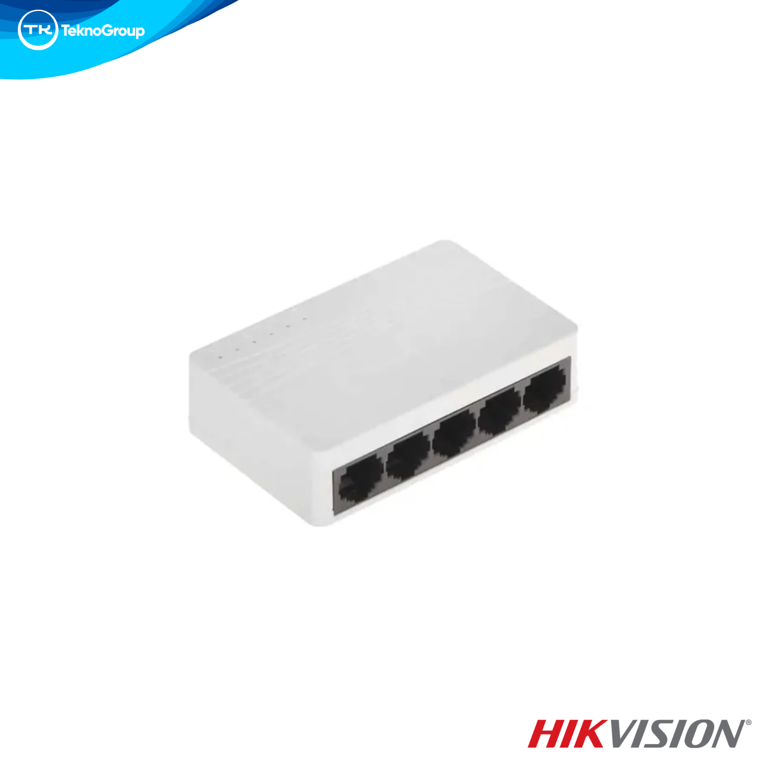 Switch No PoE No Administrable Hikvision DS-3E0105D-O - 5 Puertos Fast Ethernet, Diseño Compacto, Plug & Play