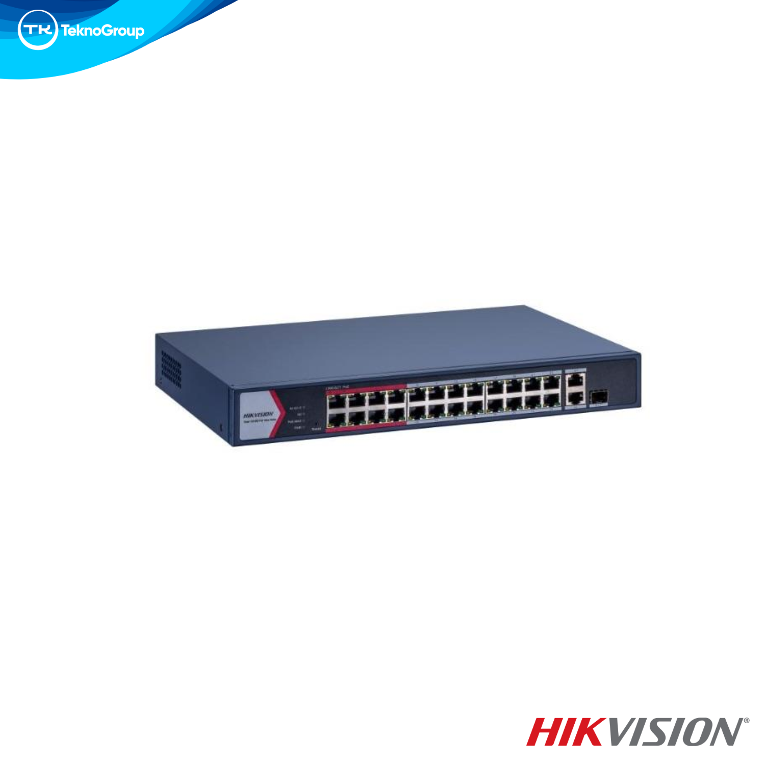 Switch PoE Administrable Hikvision DS-3E1326P-EI/M - 24 Puertos PoE, 2 Combo, 1 SFP, 300M, 230W