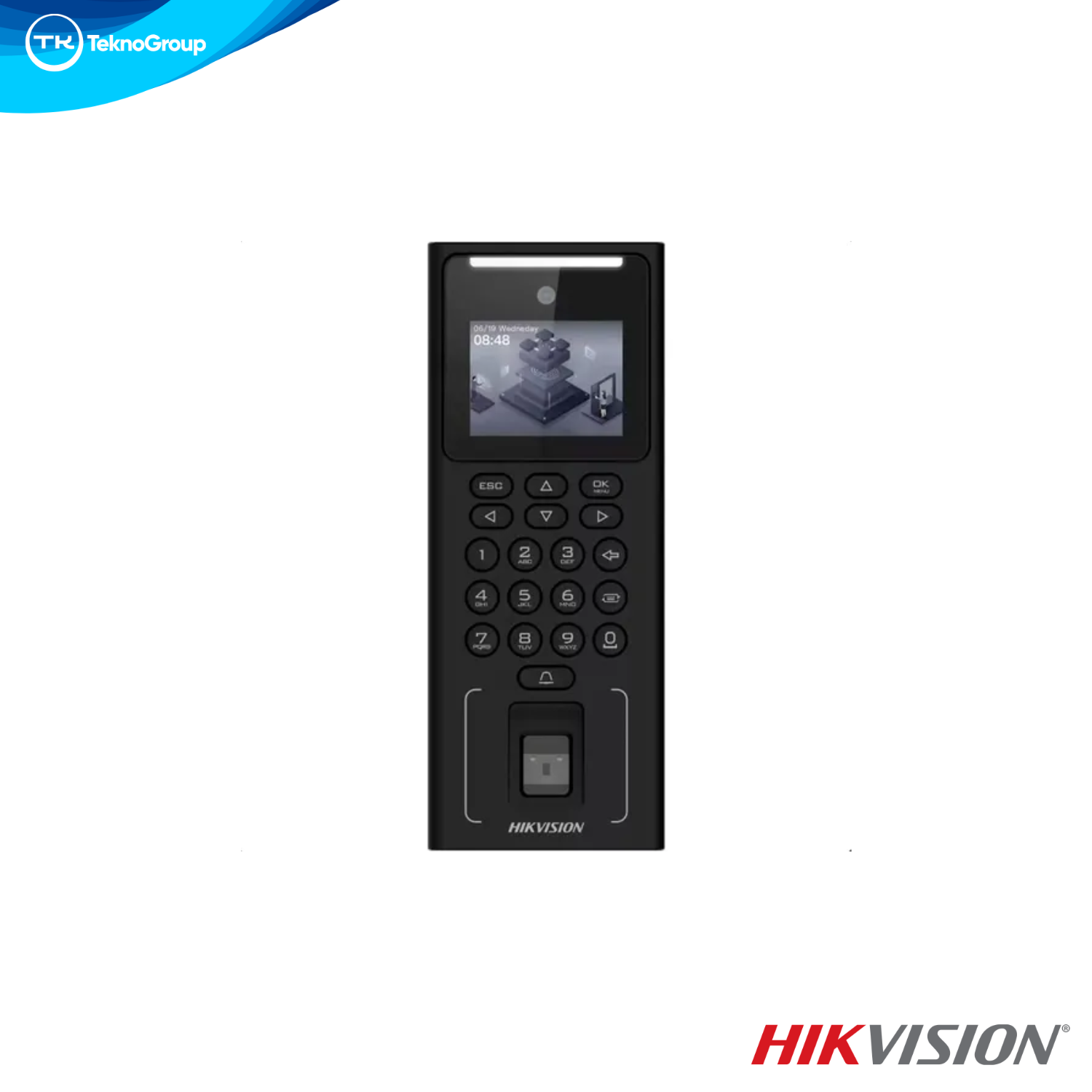 Control de Acceso Autónomo Facial Huella Mifare Hikvision DS-K1T321MFWX - Pantalla 2.4", Wi-Fi/AP, LAN, Wiegand, 500 Rostros