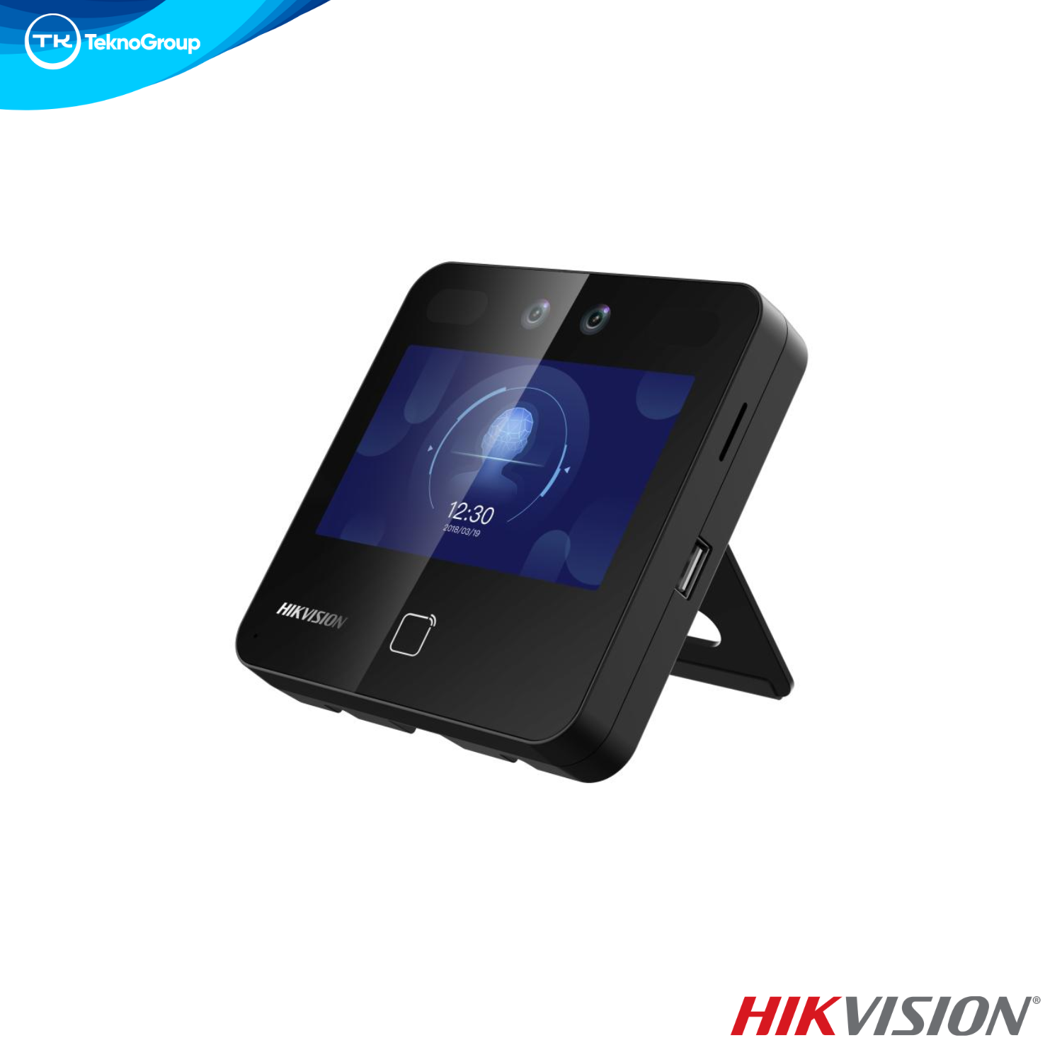 Control de Acceso Autónomo Facial Hikvision DS-K1T343MWX 4.3" - Huella, Mifare, Wi-Fi, LAN, Audio 2 Vías