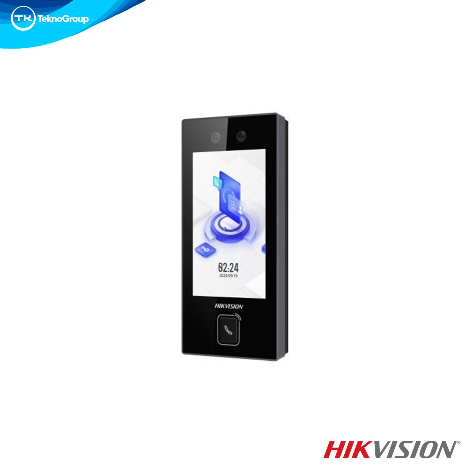 Terminal de Acceso Facial PoE Hikvision DS-K1T344MBWX-QRE1 - Pantalla 4.5", 3.000 Usuarios, QR, Mifare, Wi-Fi, IP65