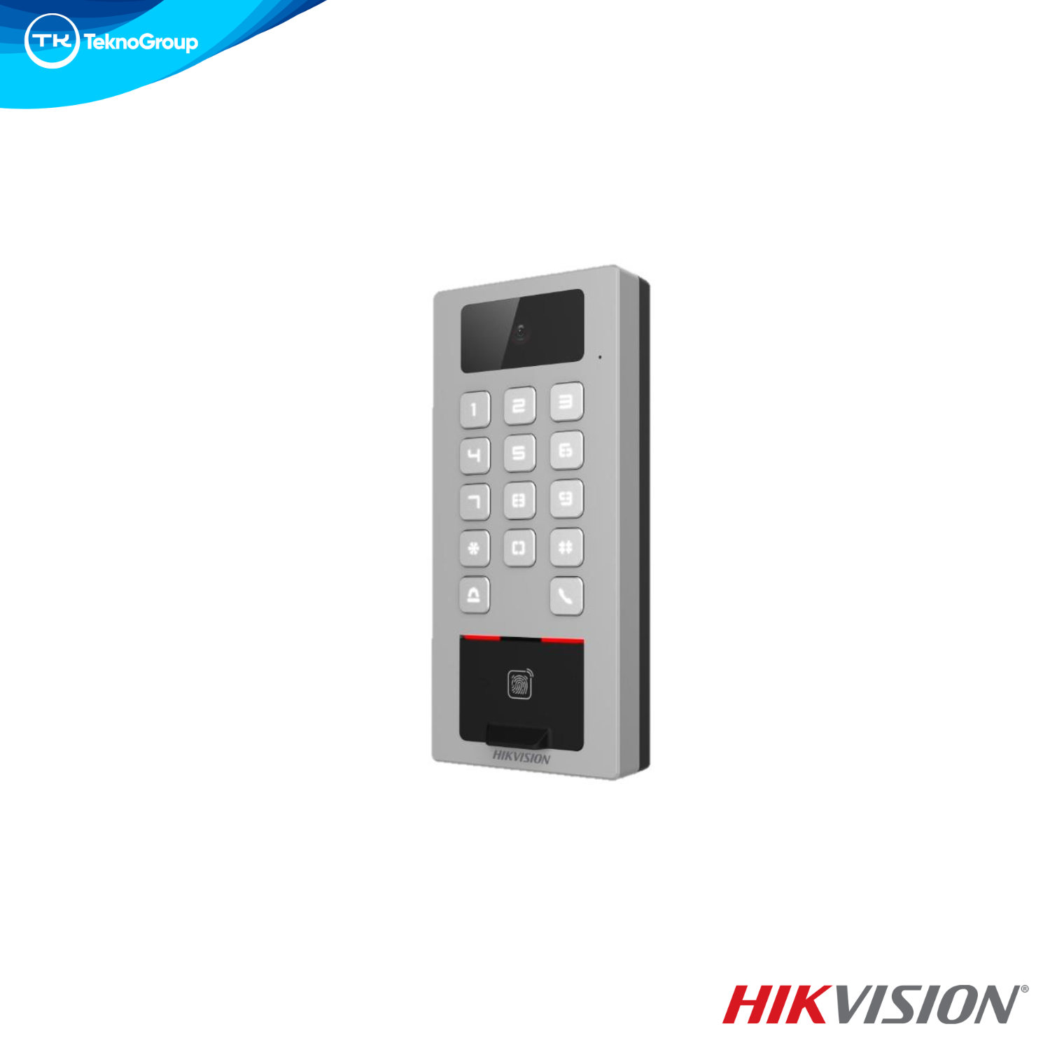 Control de Acceso Autónomo Biométrico Mifare/DESFire Hikvision DS-K1T502DBFWX-C - Wi-Fi, LAN, Audio 2 Vías, IP65/IK09