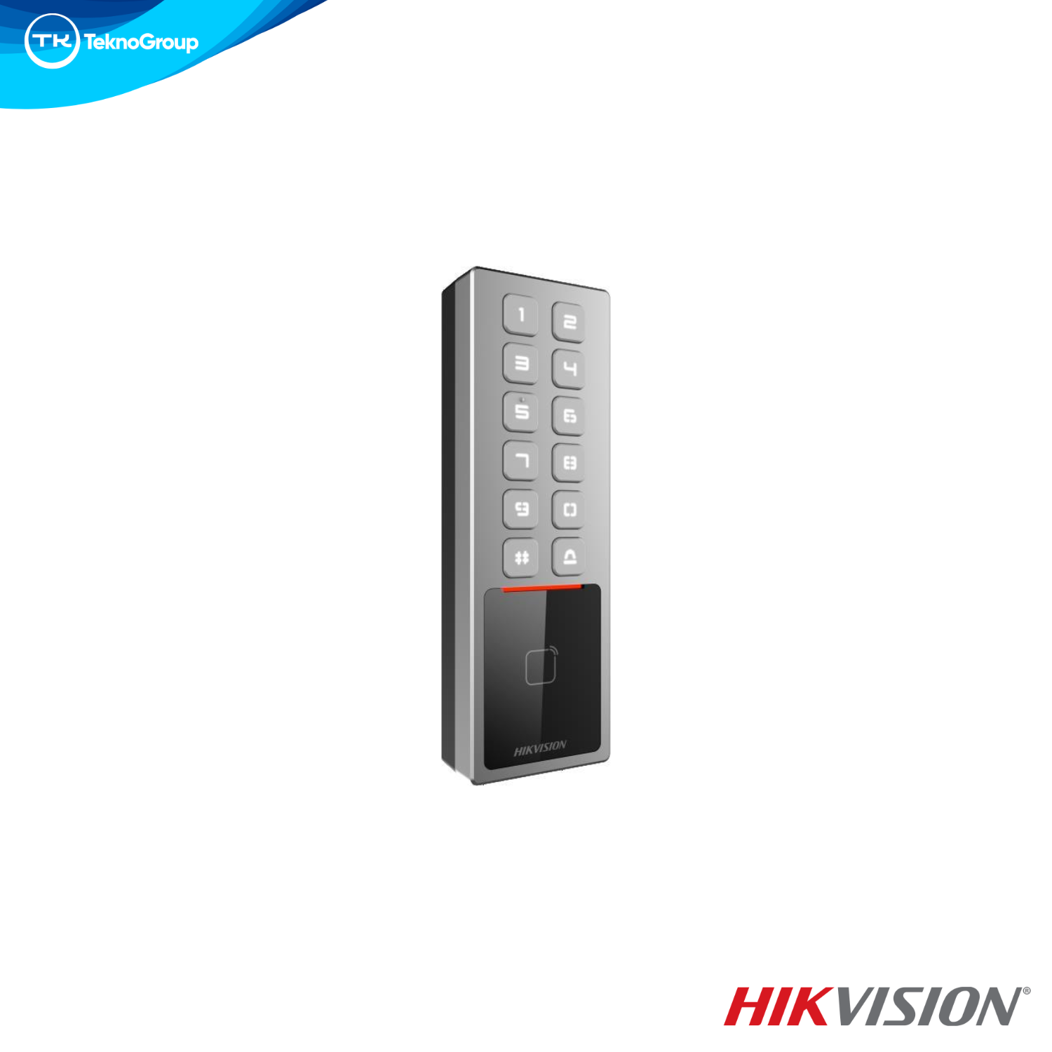 Control de Acceso Autónomo Mifare Hikvision DS-K1T805MBWX - Wi-Fi, LAN, IP65/IK08, 10000 Usuarios