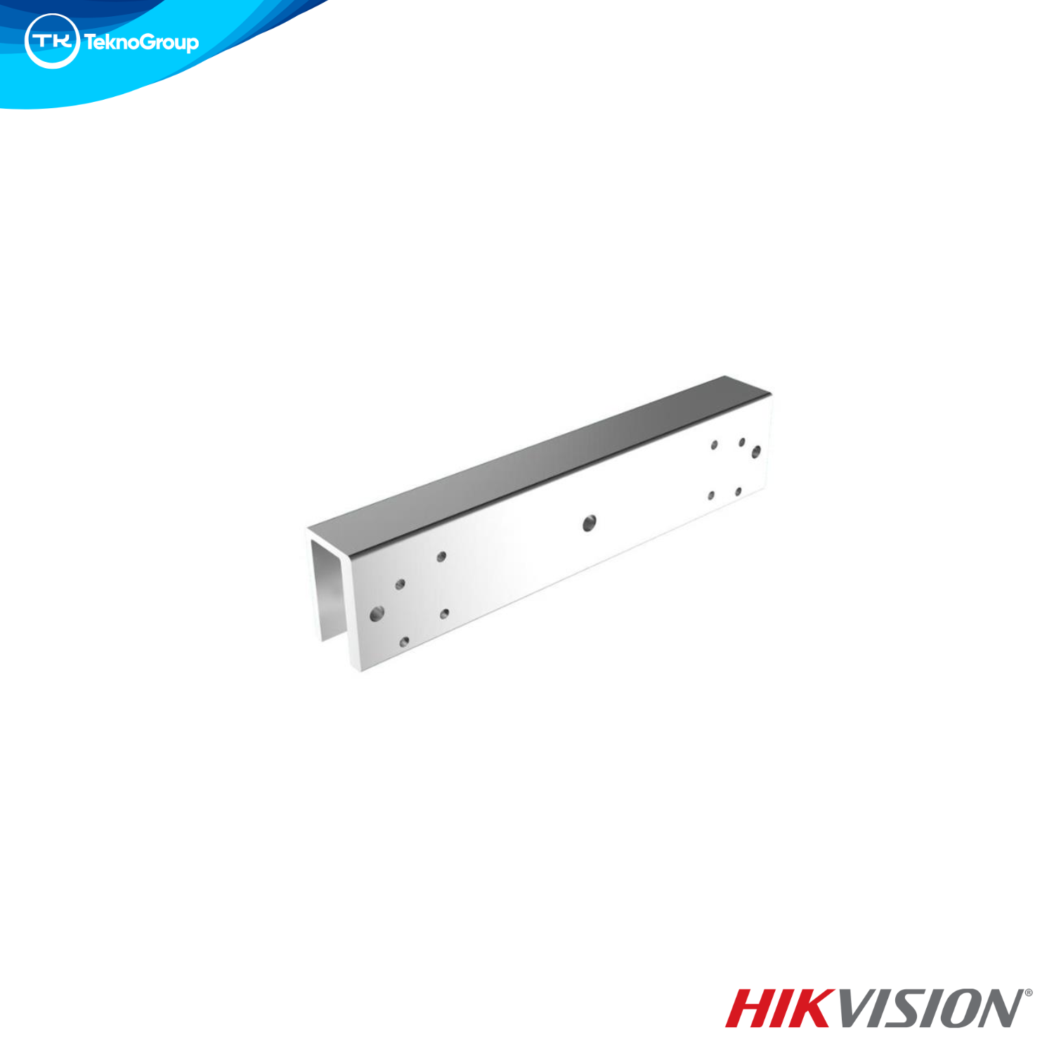Herraje en U para Electroimán Hikvision DS-K4H255-U - Accesorio para DS-K4H255S en Puertas de Vidrio