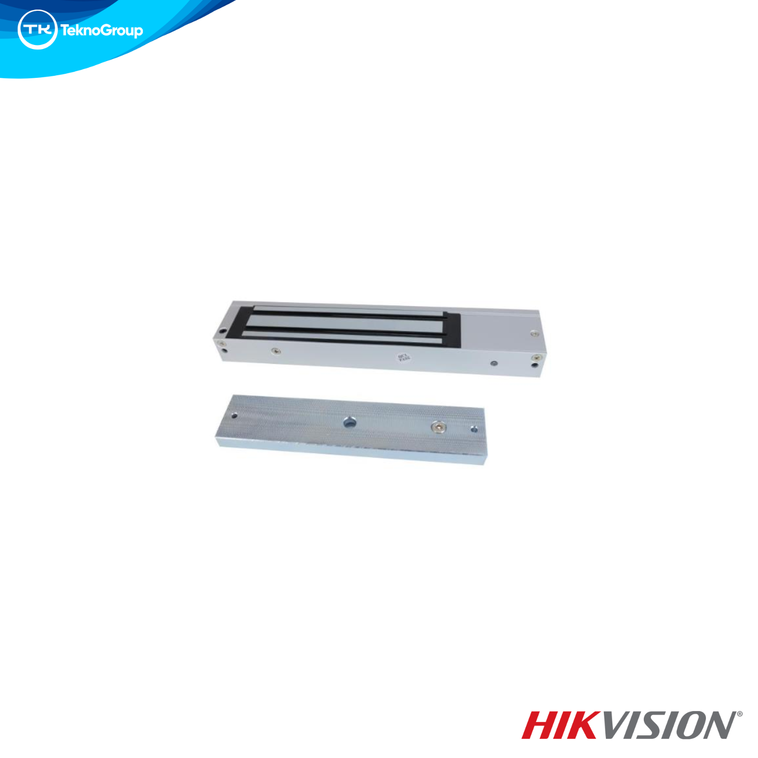 Cerradura Electromagnética 600Lbs 272Kg Hikvision DS-K4H255S 12V/24VDC - Sensor de Estado, Monopuerta
