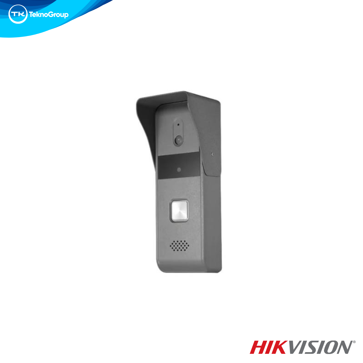 Frente de Portero Analógico 1 Botón 4 Hilos Hikvision DS-KB2421T-IM - Cámara 2MP, Audio 2 Vías, IP65