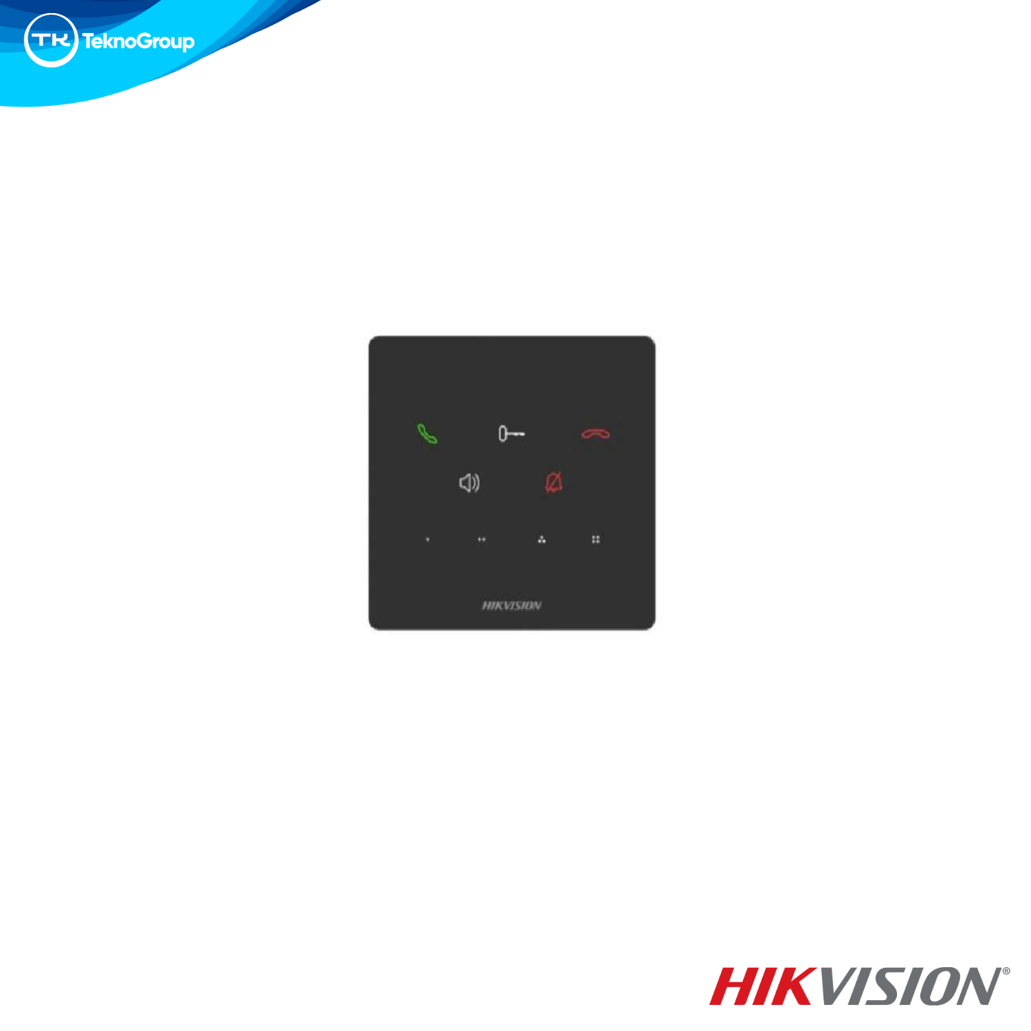 Estación Interior Telefonillo IP Hikvision DS-KH6000-E1 PoE 9 Botones Táctiles Audio Bidireccional