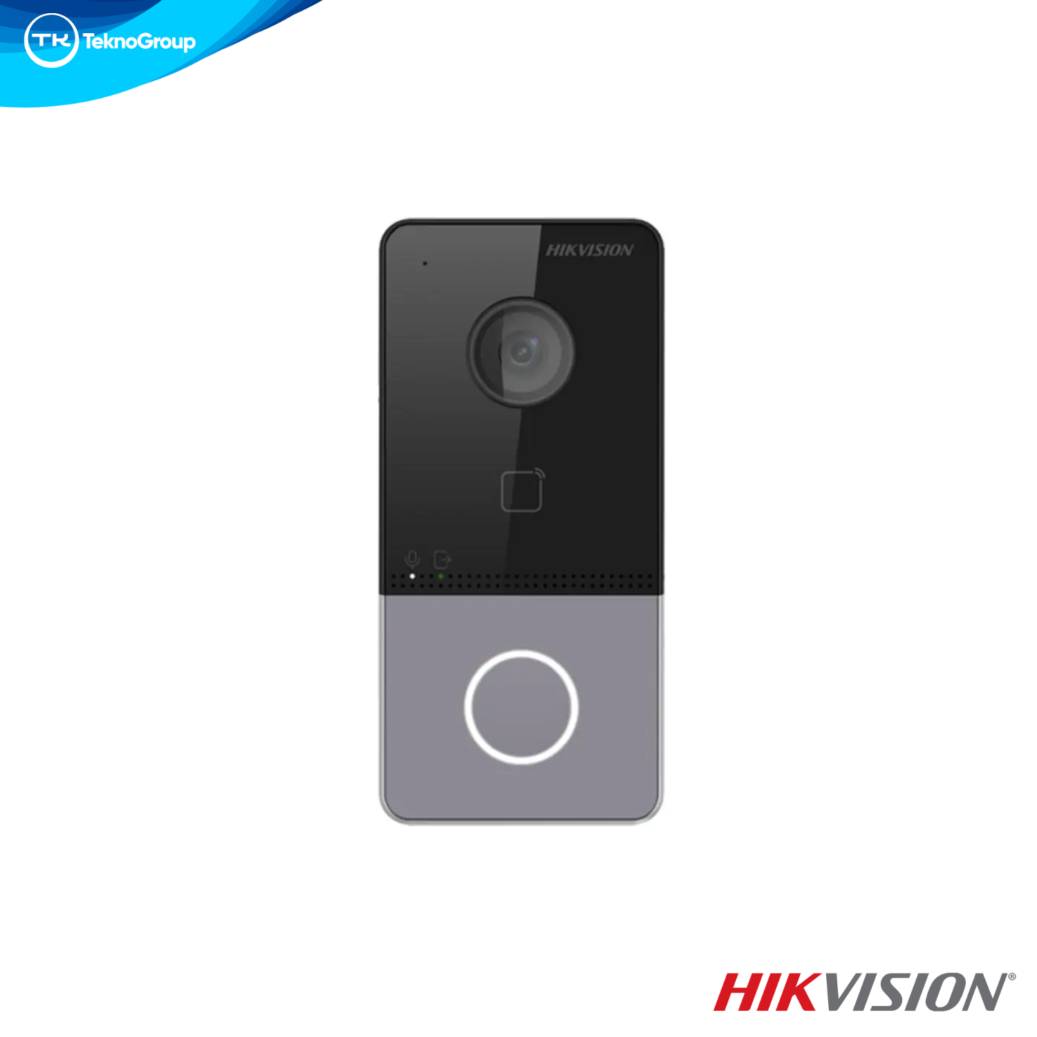 Frente de Portero IP Hikvision DS-KV6113-PE1 - Exterior, PoE, 2MP, Audio 2 Vías, IP65, 10.000 Tarjetas
