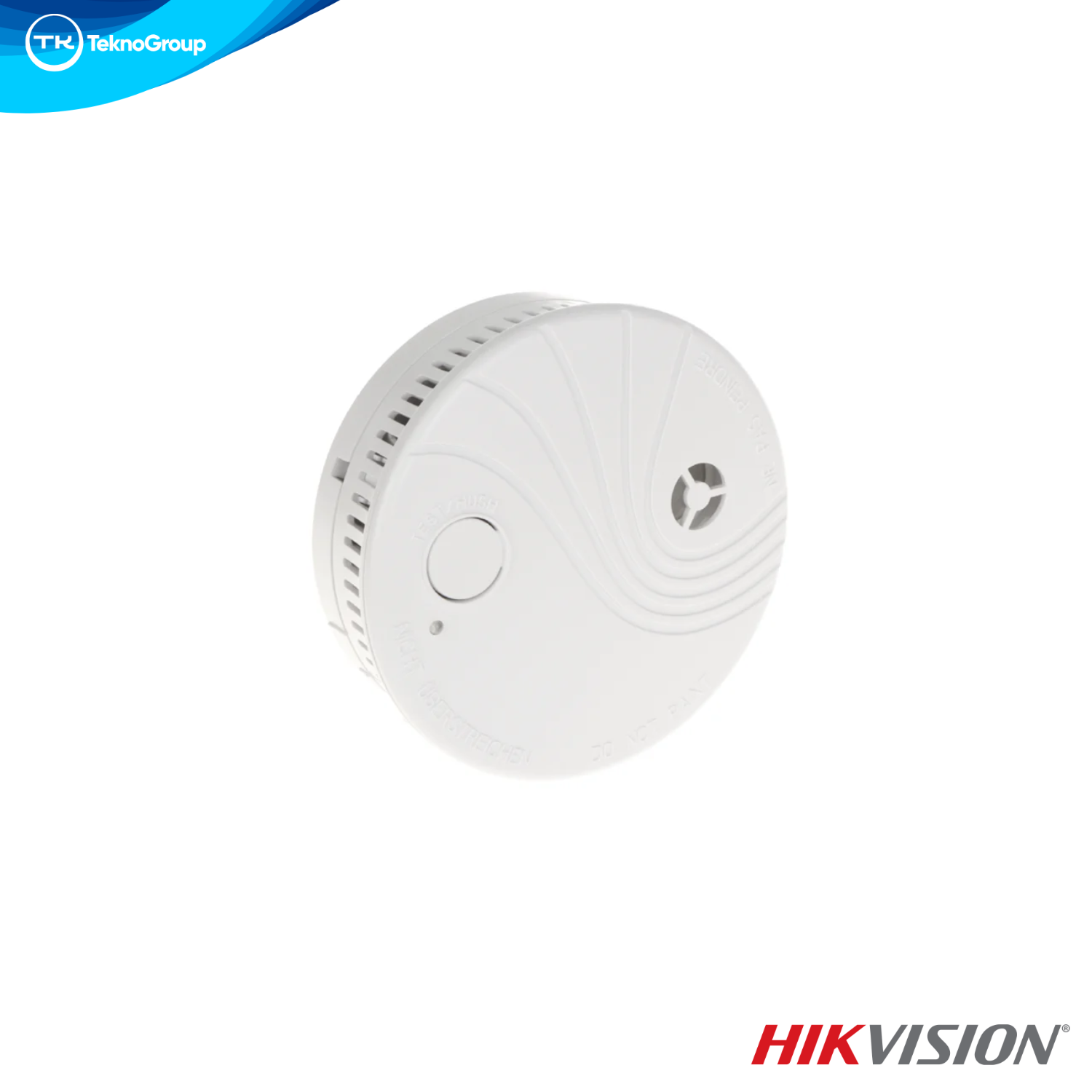 Detector de Humo Inalámbrico Hikvision DS-PDSMK-E-WB - Fotoeléctrico, 433 MHz, Alcance 1 km, 10 Años de Batería, AX Pro