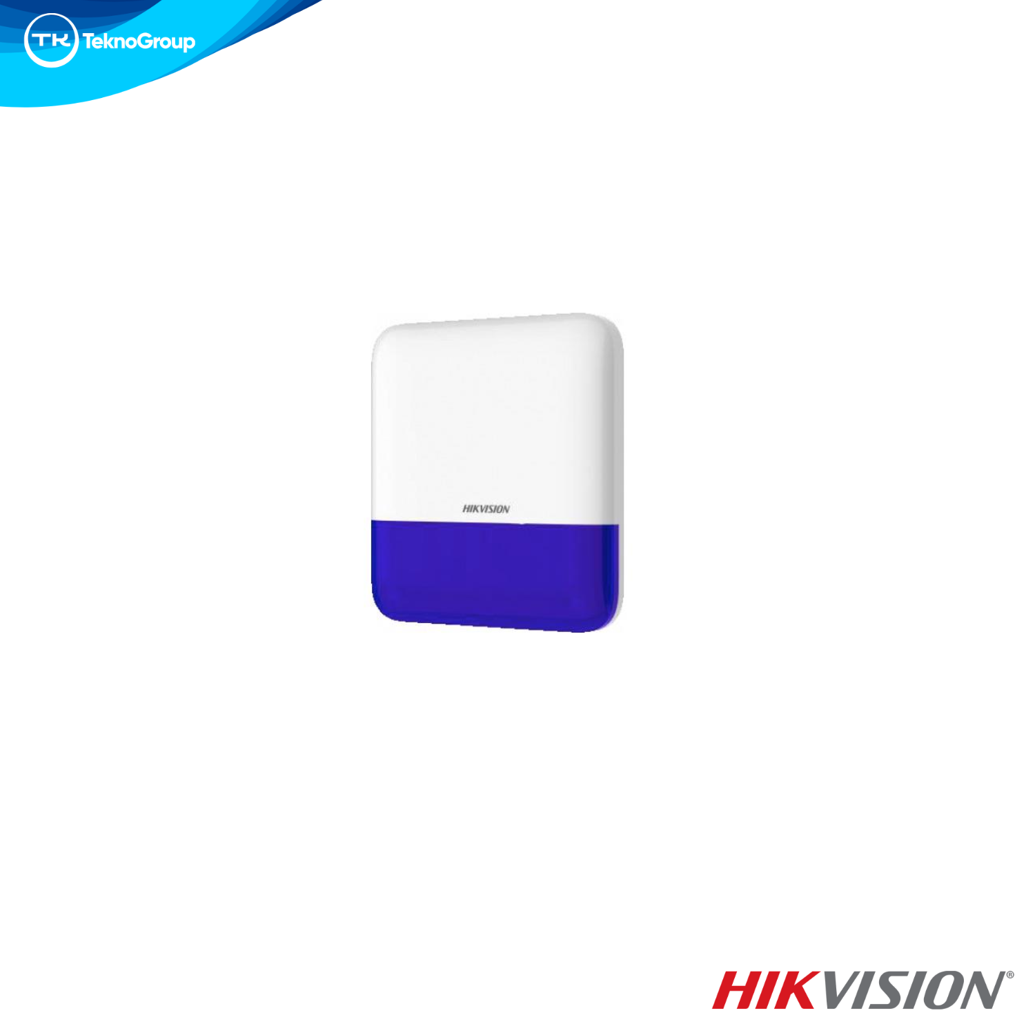 Sirena Inalámbrica de Exterior Hikvision AX Pro DS-PS1-E-WB/BLUE 433 MHz IP65 110dB Luz Azul