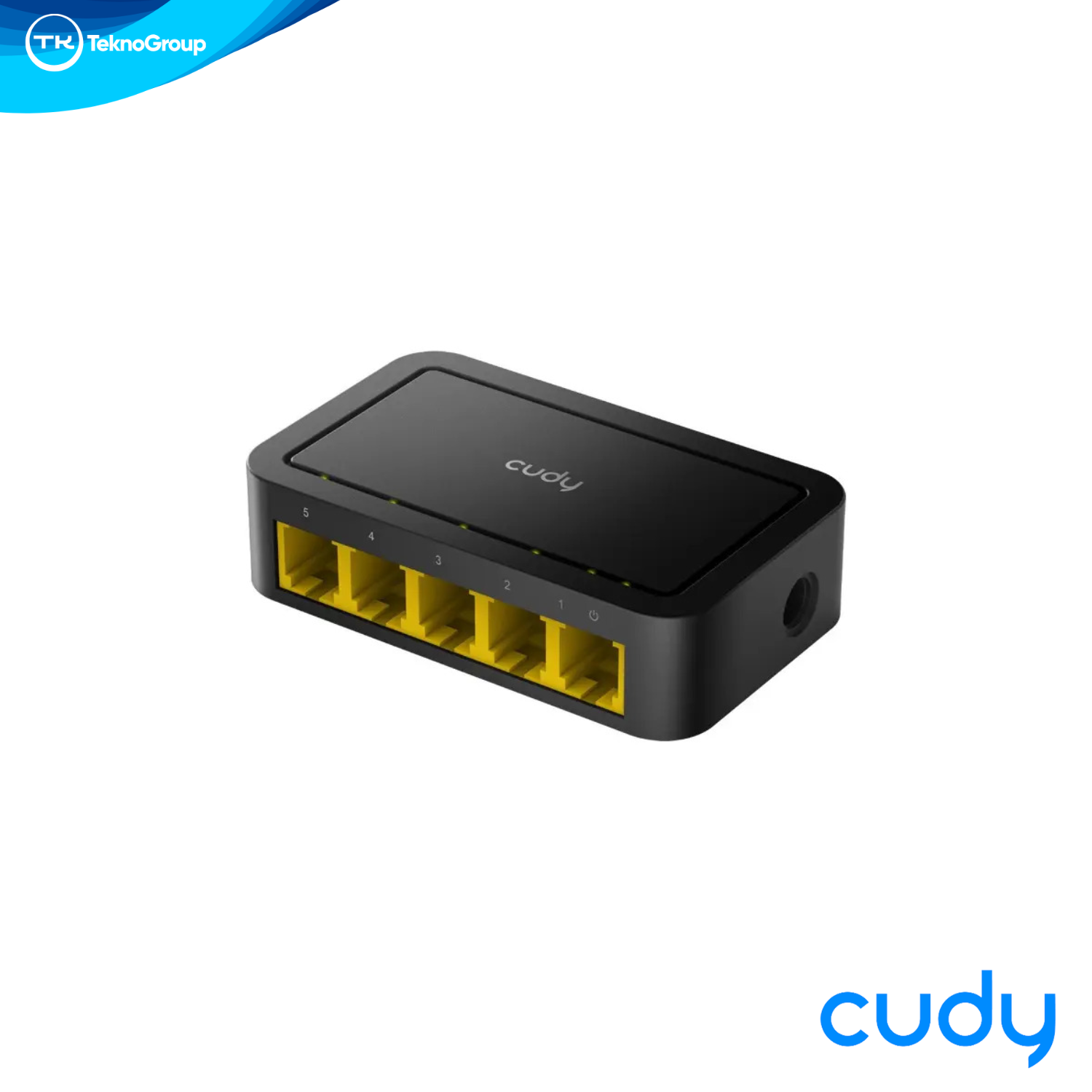 Switch Fast Ethernet 5 Puertos Cudy FS105D Plástico - 5 RJ45 10/100Mbps, 1Gbps, Fanless Silencioso Escritorio Pared