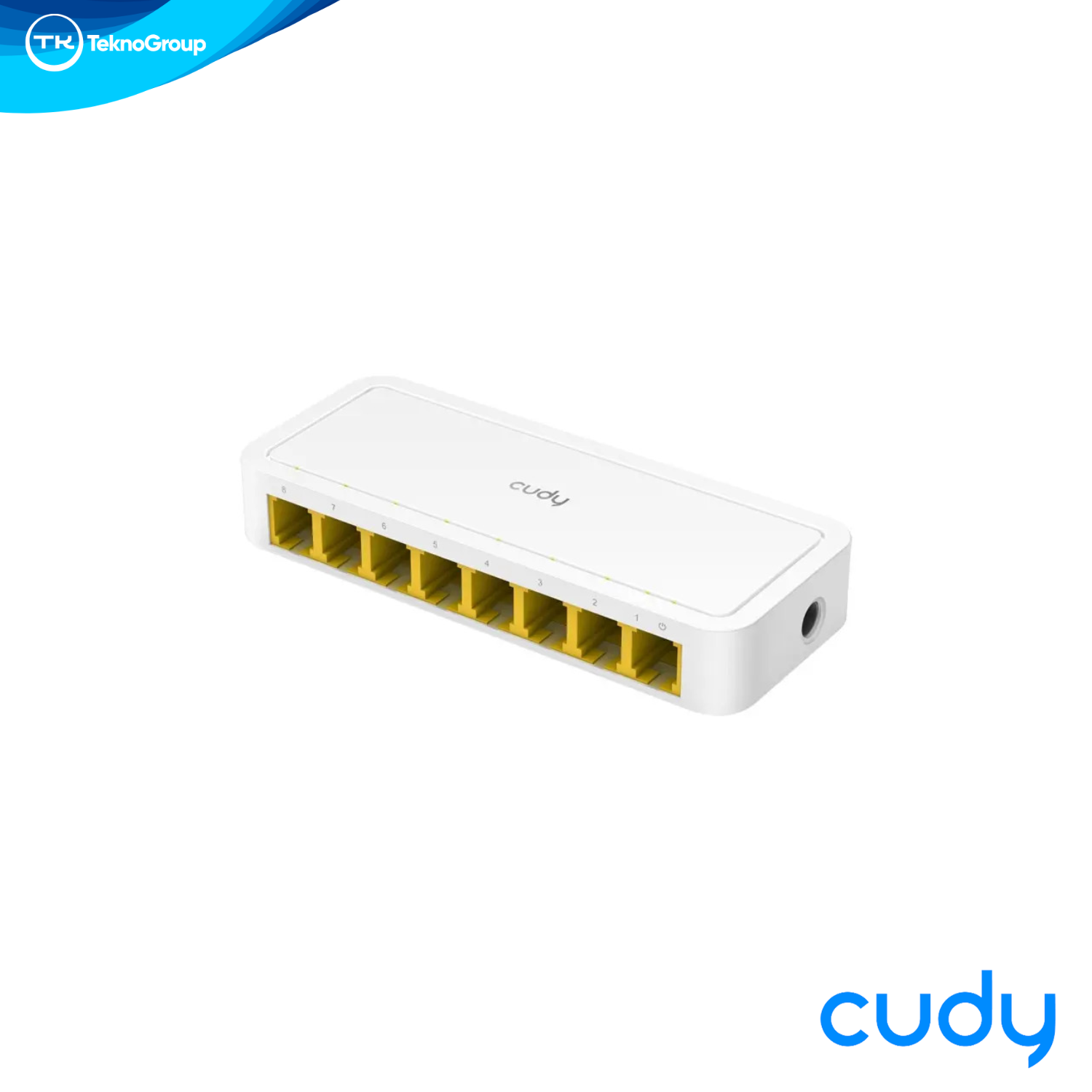 Switch Fast Ethernet 8 Puertos Cudy FS108D Plástico - 8 RJ45 10/100Mbps, 1.6Gbps, Fanless Silencioso, Escritorio y Pared
