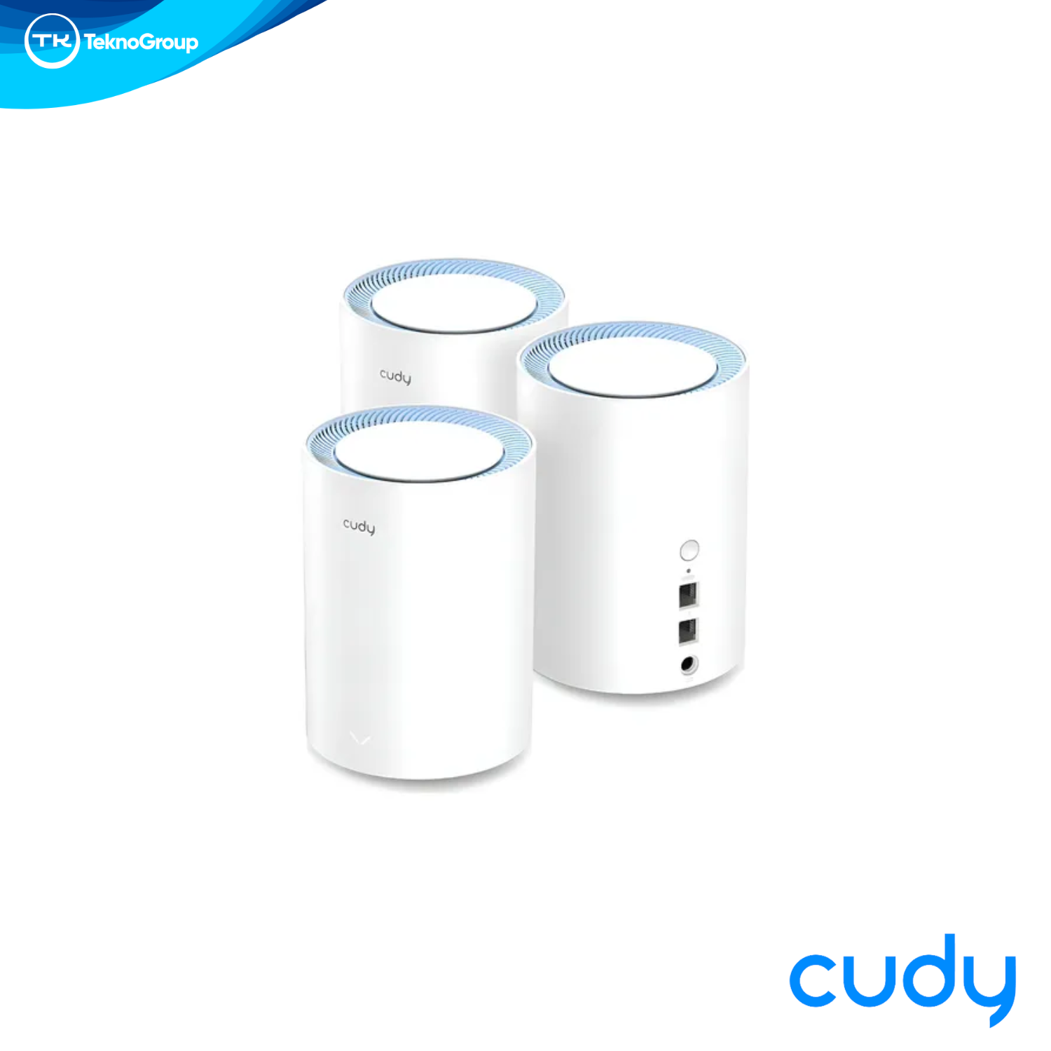 Sistema Mesh Wi-Fi AC1200 Cudy M1200 3-Pack - Kit 3 Nodos, Doble Banda 867Mbps 5GHz, Puertos 10/100, 12 Antenas y VPN