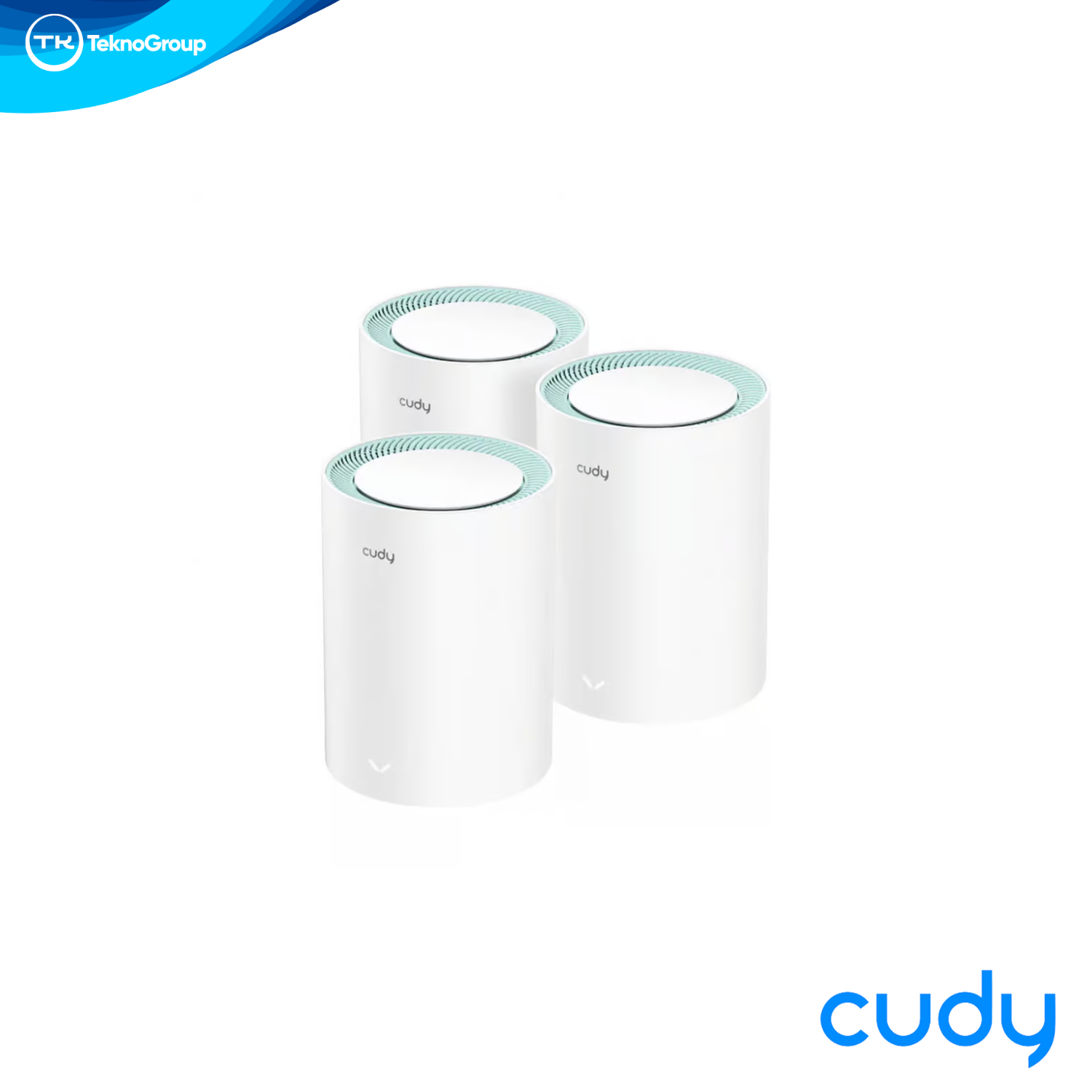 Sistema Mesh Wi-Fi AC1200 Gigabit Cudy M1300 3-Pack - Kit 3 Nodos, Doble Banda, Puertos 1000Mbps, 12 Antenas y VPN