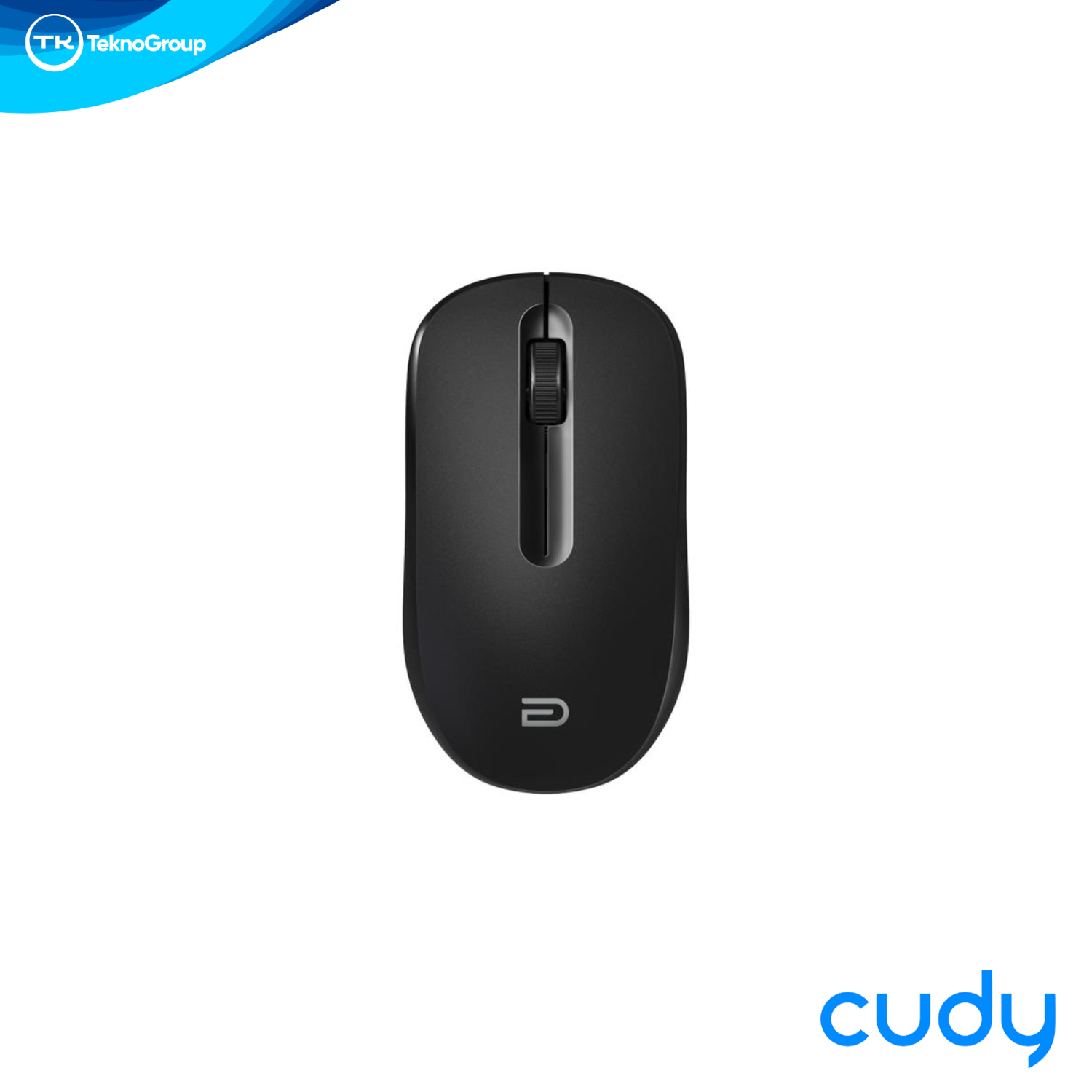 Mouse Inalámbrico Óptico Cudy MS9922 Black 1000 DPI - 2.4GHz Nano USB, Diseño Ambidiestro Ergonómico y 3 Botones