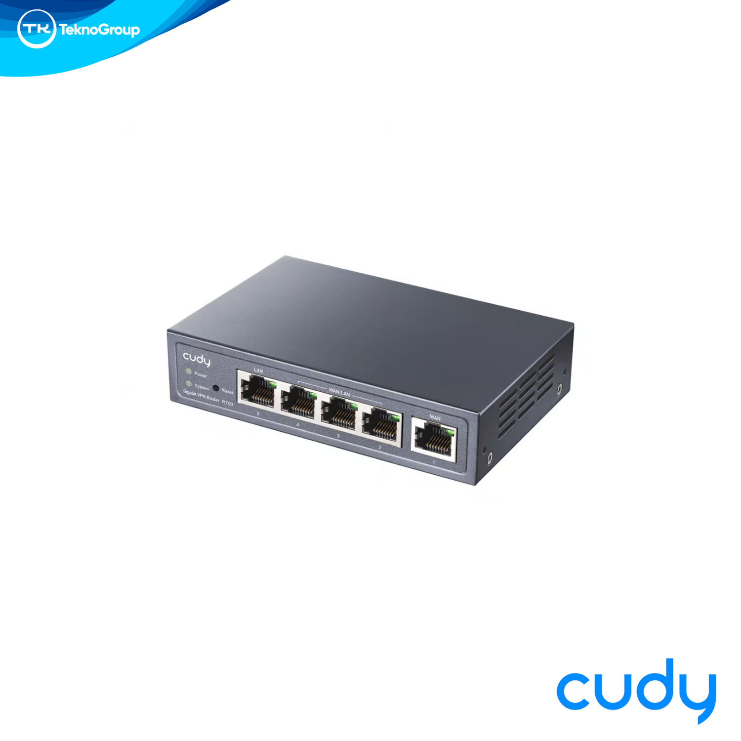 Router Balanceador Multi-WAN VPN Gigabit Cudy R700 - Hasta 4 WAN, 5 Puertos 1000Mbps, WireGuard, Firewall y Metal
