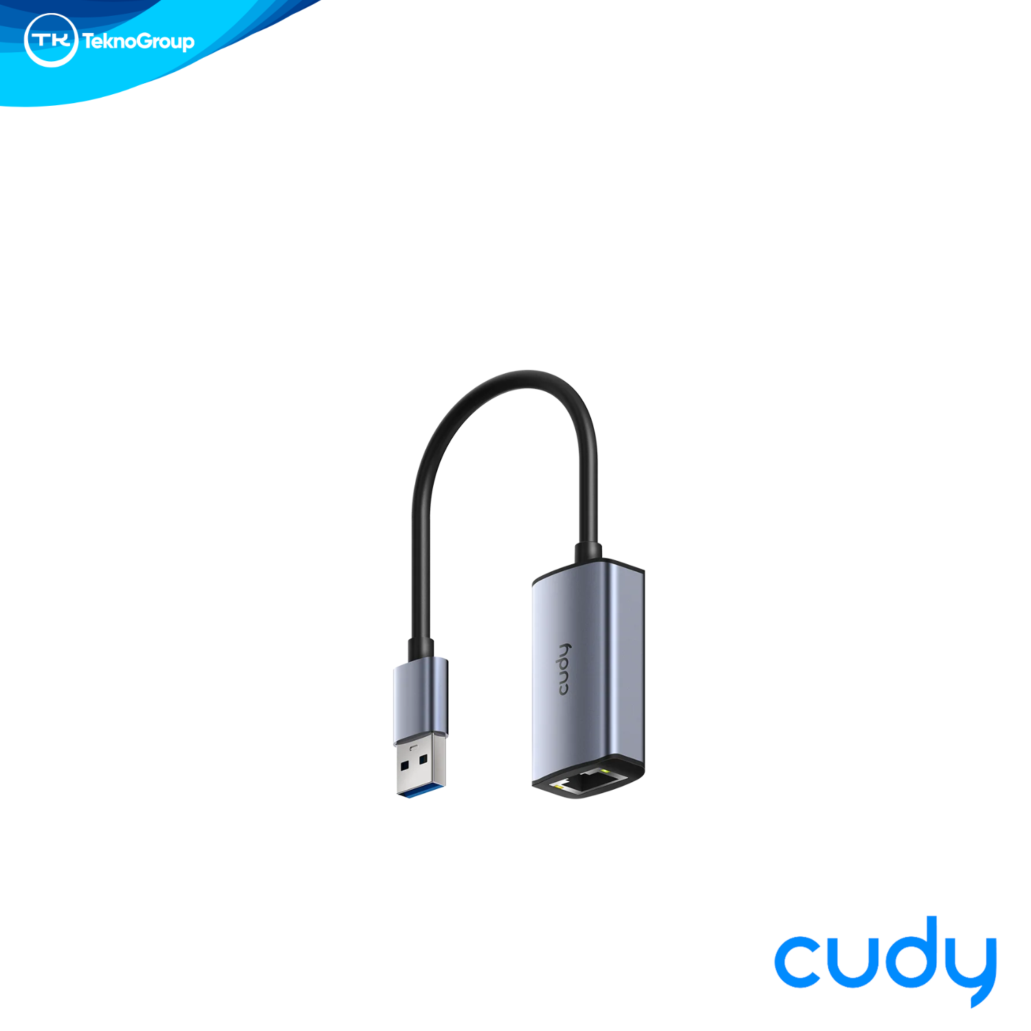 Adaptador USB-C a RJ45 Gigabit Cudy UE10A 10/100/1000 - Chasis de Aluminio, USB 3.0+, Plug & Play y Wake on LAN