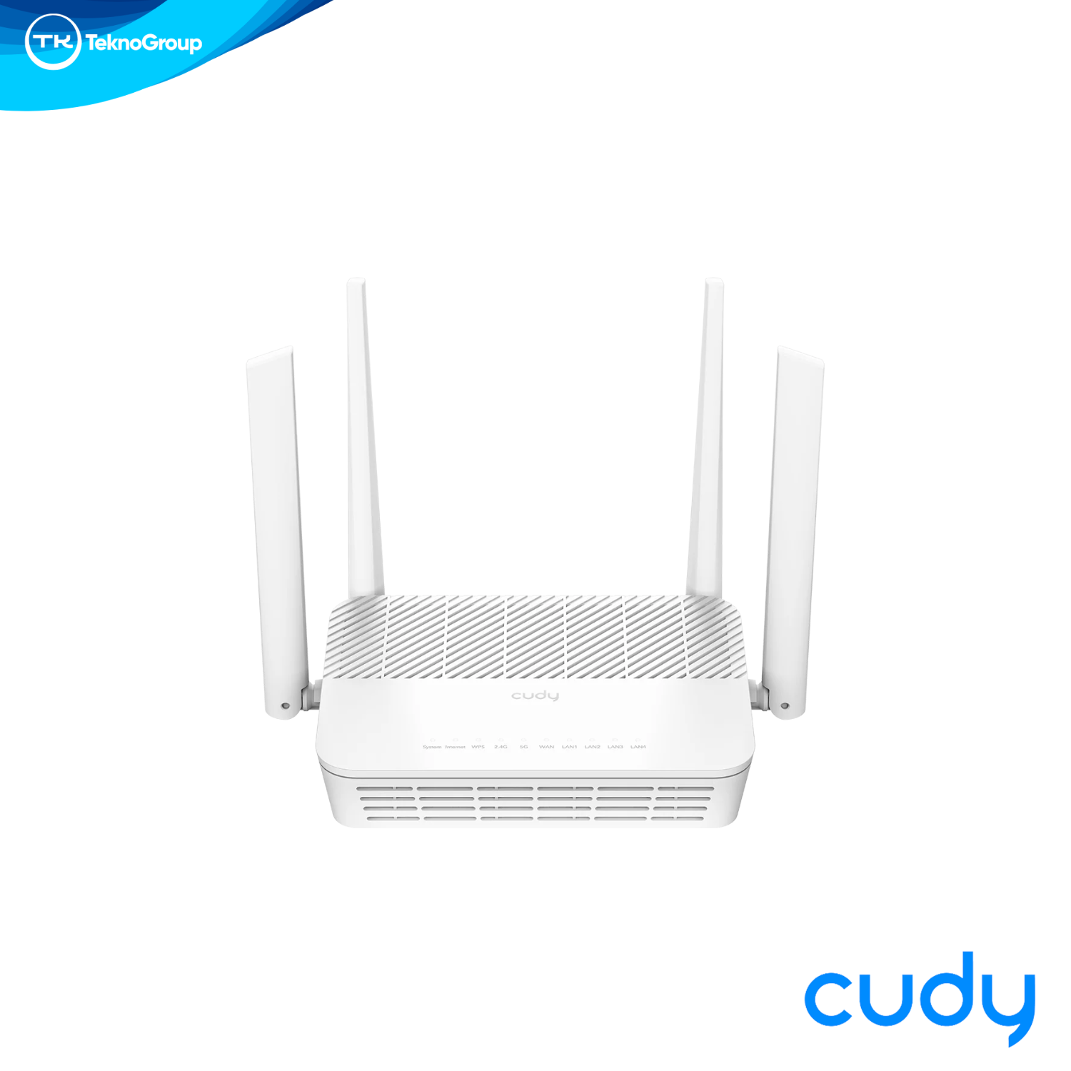 Router Wi-Fi 6 AX3000 Gigabit Cudy WR3000S - 2402Mbps 5GHz HE160, 4 Puertos LAN 1000Mbps, 4 Antenas 5dBi, WPA3 y VPN